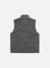 Universal Works Climbing Gilet in Grey Teddy Fleece sold by Universal Works