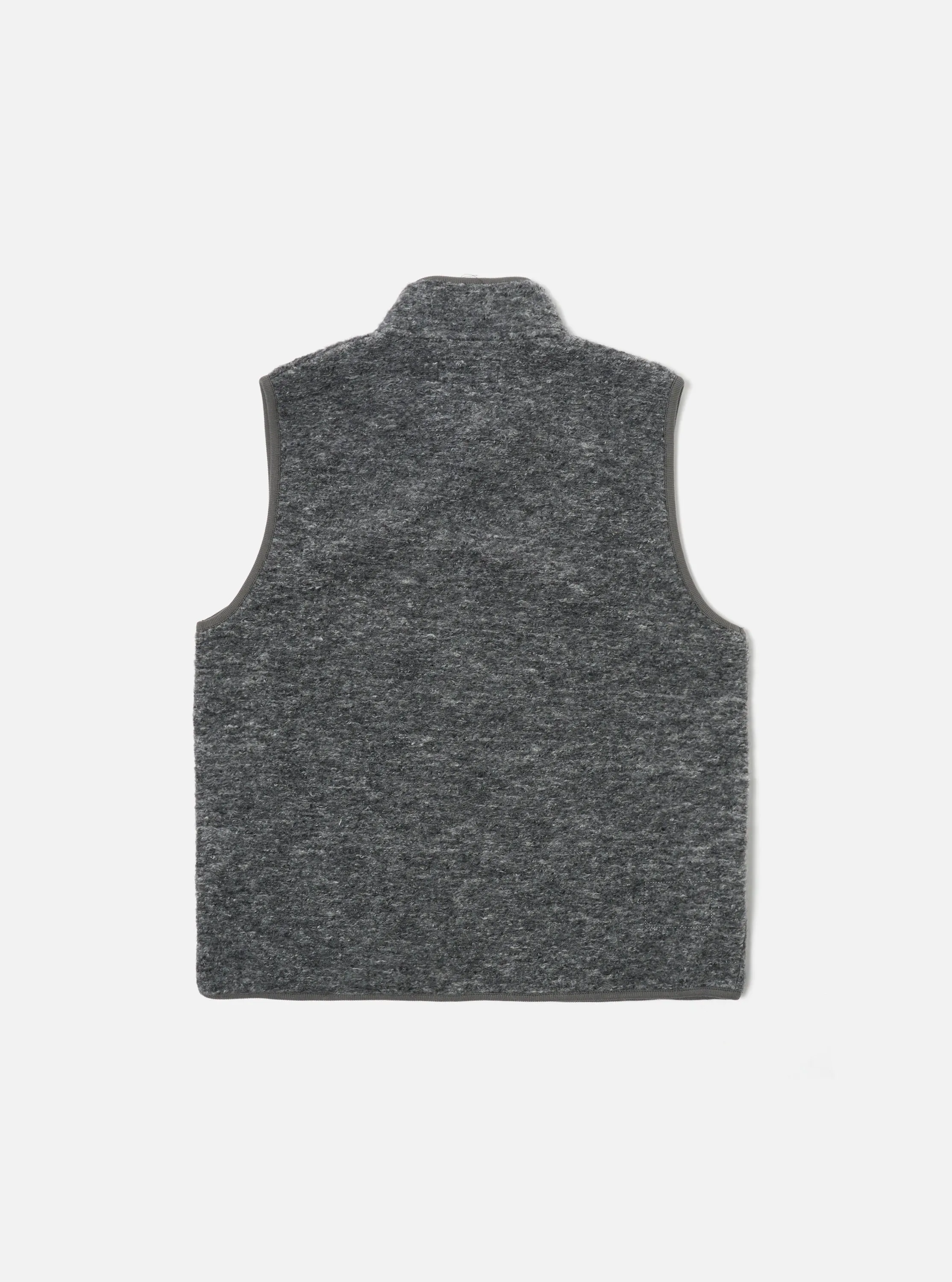 Universal Works Climbing Gilet in Grey Teddy Fleece sold by Universal Works product image thumbnail 2