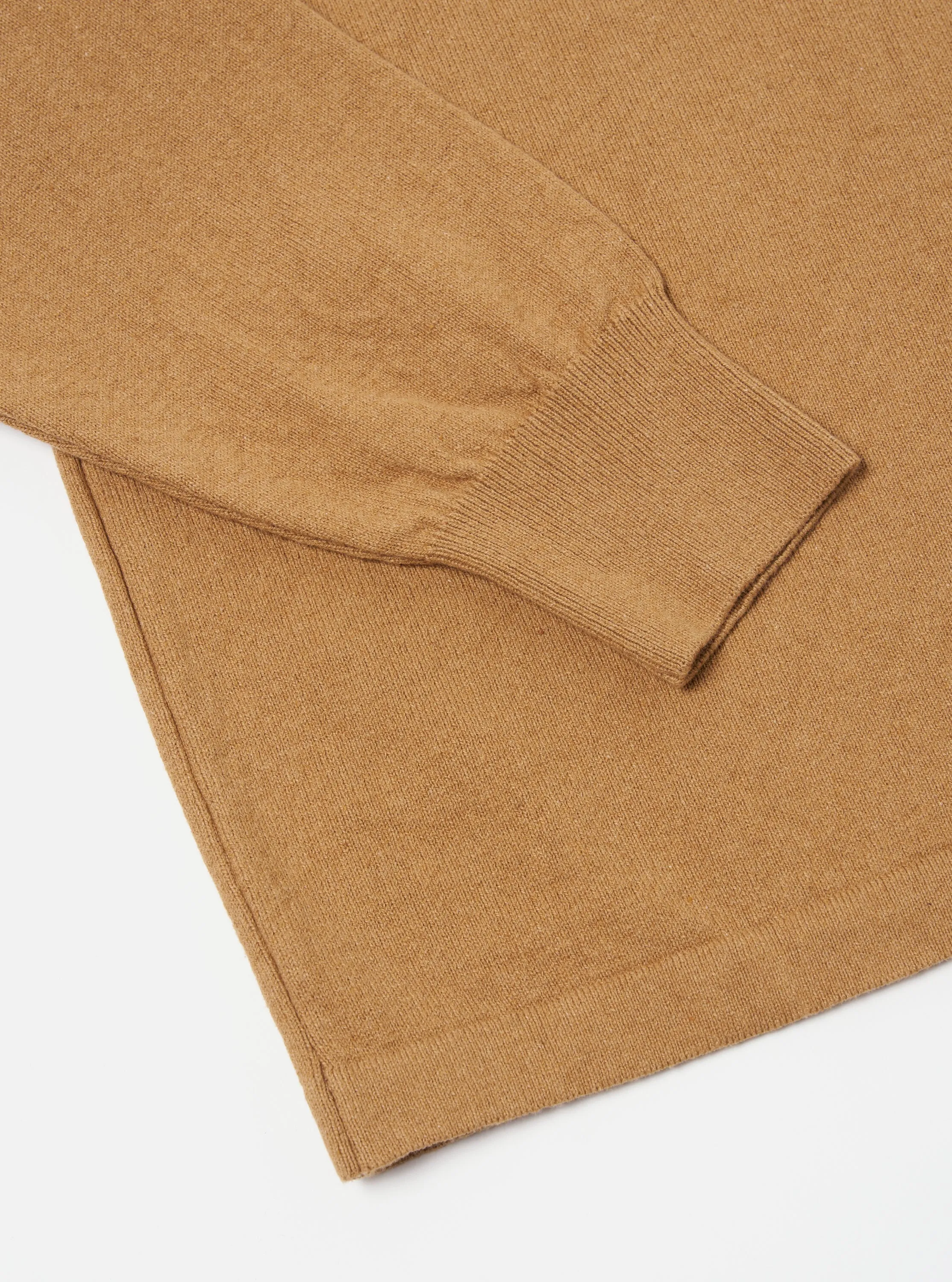 Universal Works L/S Pullover Knit Shirt in Cumin Eco Cotton sold by Universal Works product image thumbnail 5