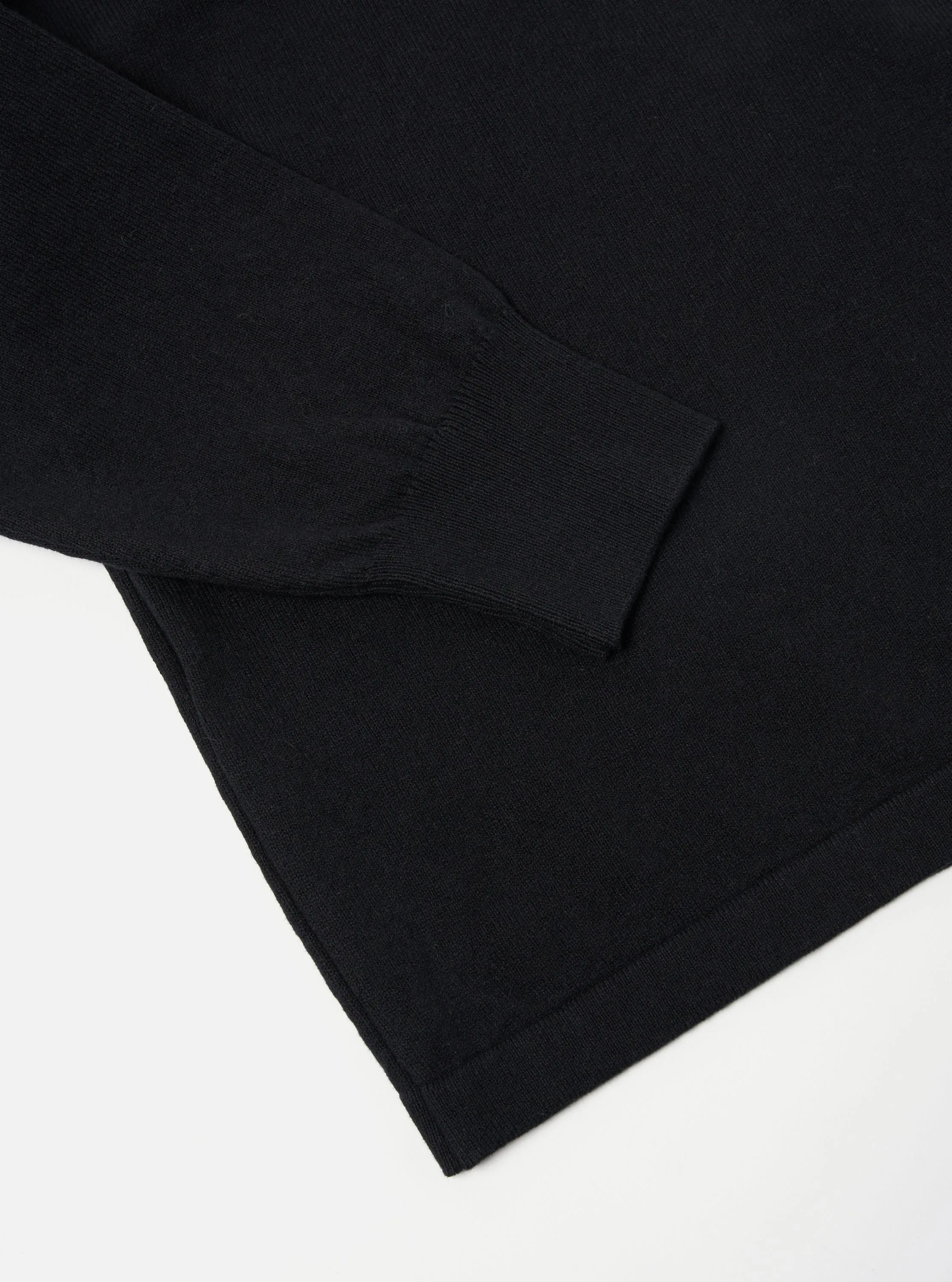 Universal Works L/S Pullover Knit Shirt in Black Eco Cotton sold by Universal Works product image thumbnail 5
