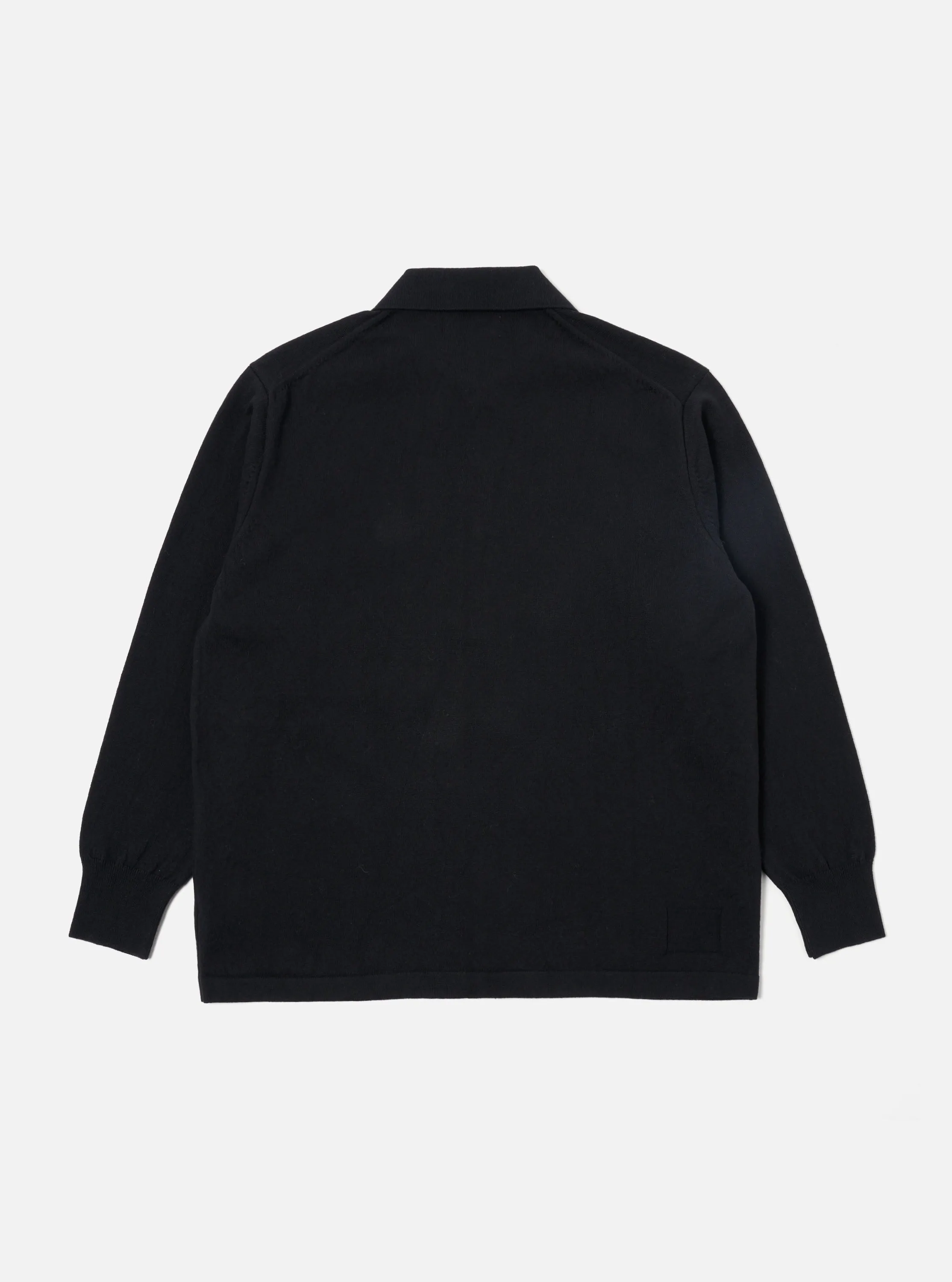 Universal Works L/S Pullover Knit Shirt in Black Eco Cotton sold by Universal Works product image thumbnail 2