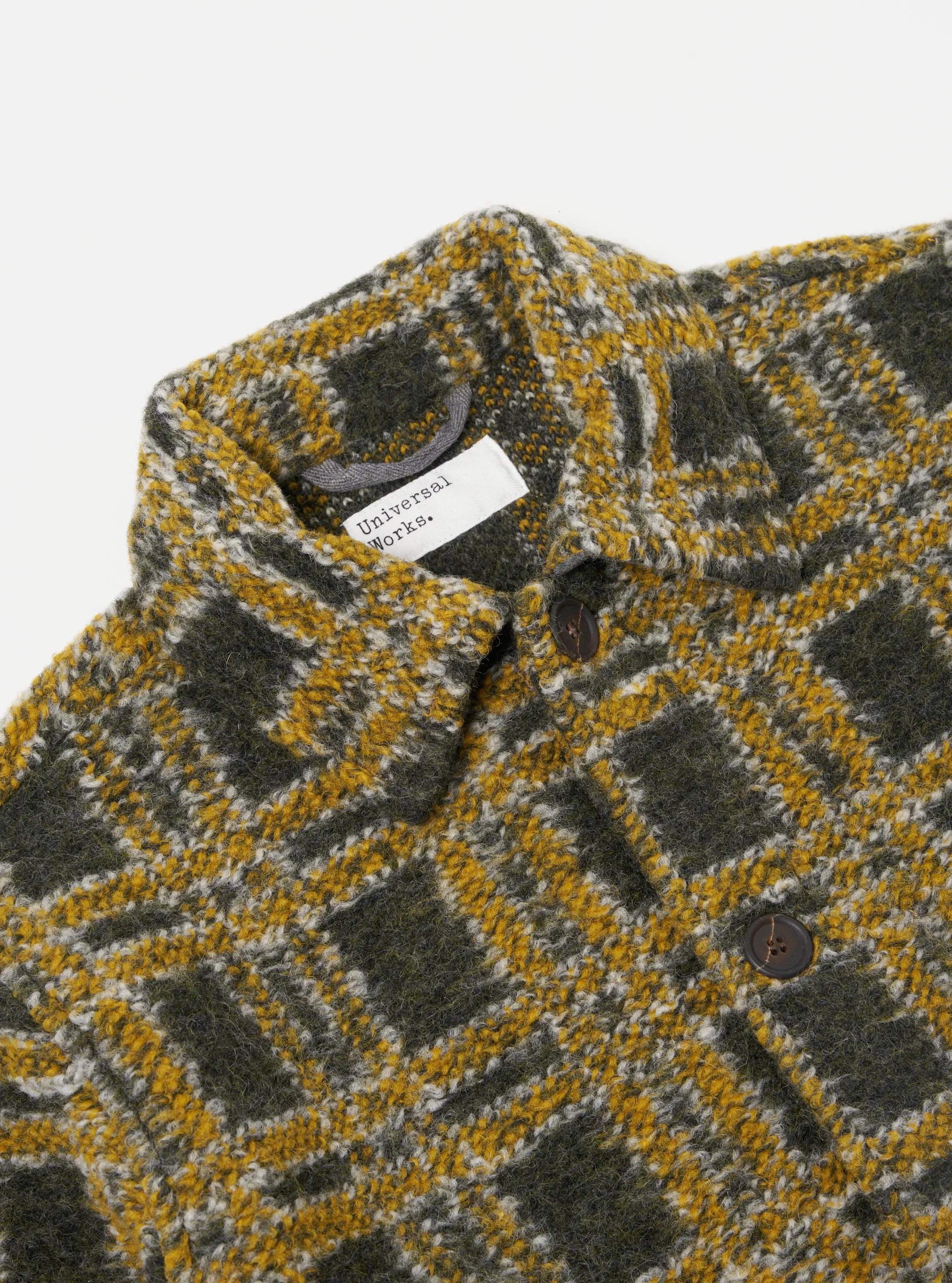 Universal Works Field Jacket in Grey Jacquard Fleece sold by Universal Works product image thumbnail 3