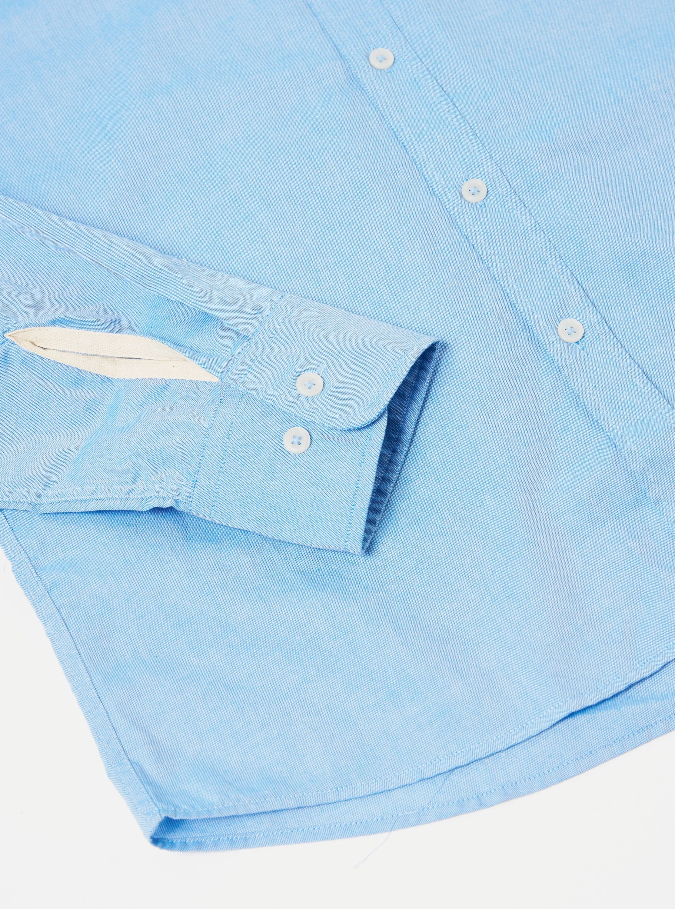 Universal Works Daybrook Shirt in Blue Organic Oxford sold by Universal Works product image thumbnail 5