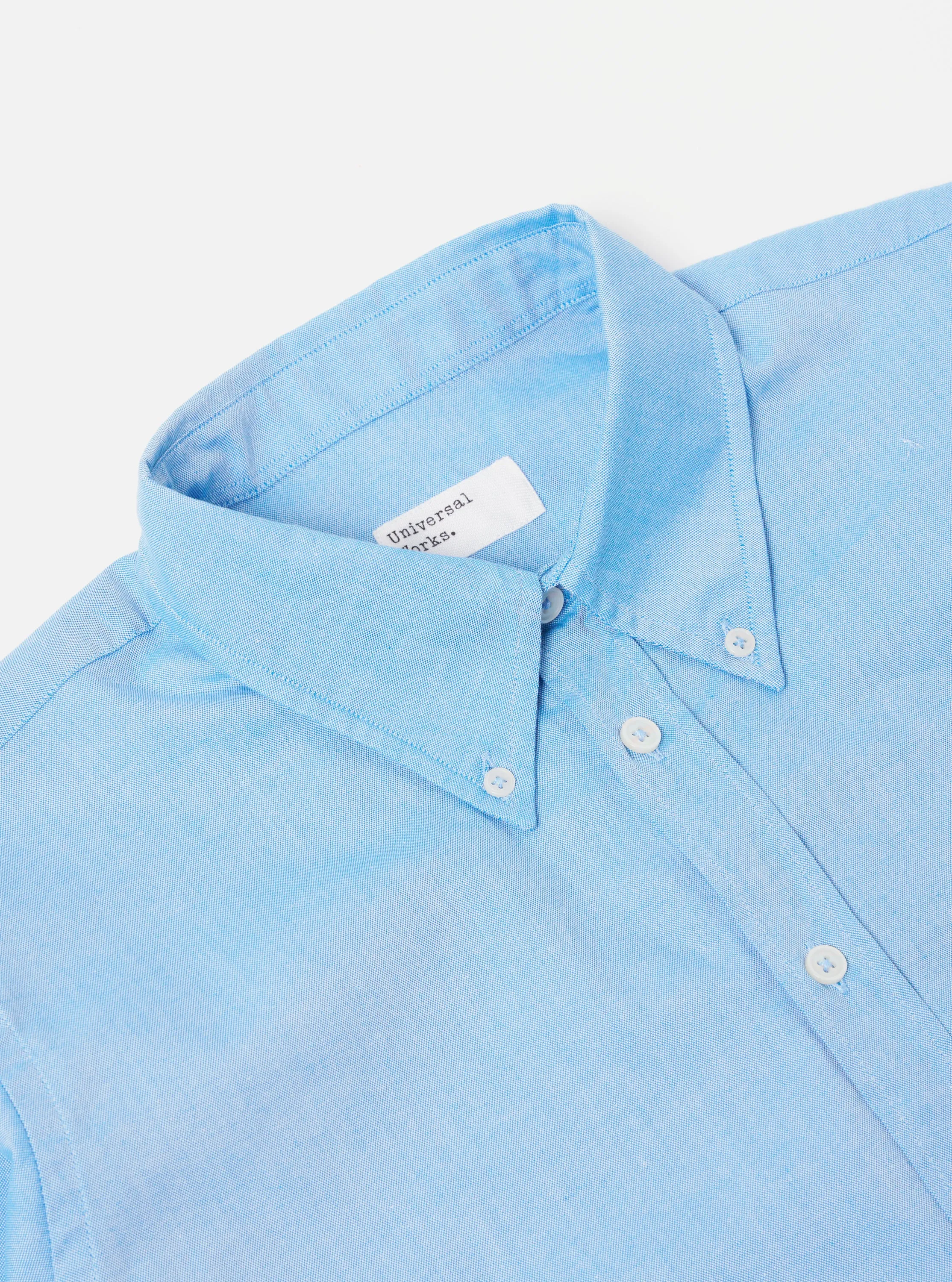 Universal Works Daybrook Shirt in Blue Organic Oxford sold by Universal Works product image thumbnail 3