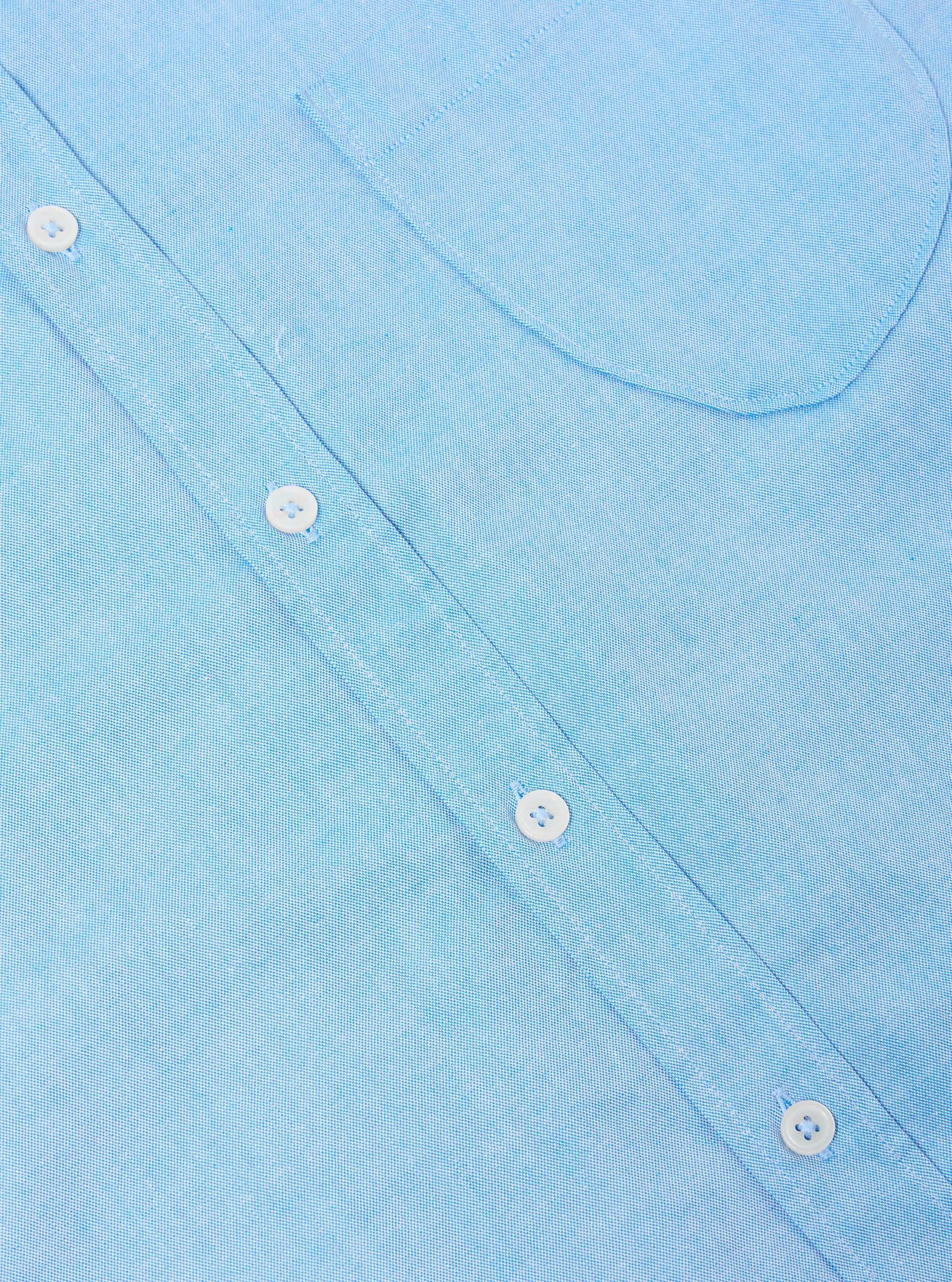Universal Works Daybrook Shirt in Blue Organic Oxford sold by Universal Works product image thumbnail 4