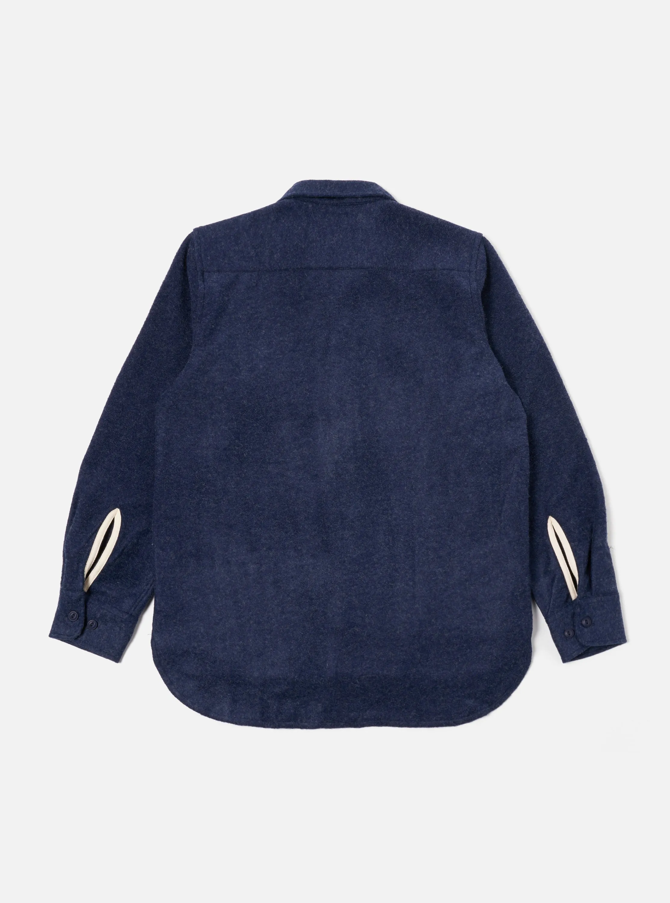 Universal Works Work Shirt in Navy Dam Marl sold by Universal Works product image thumbnail 2