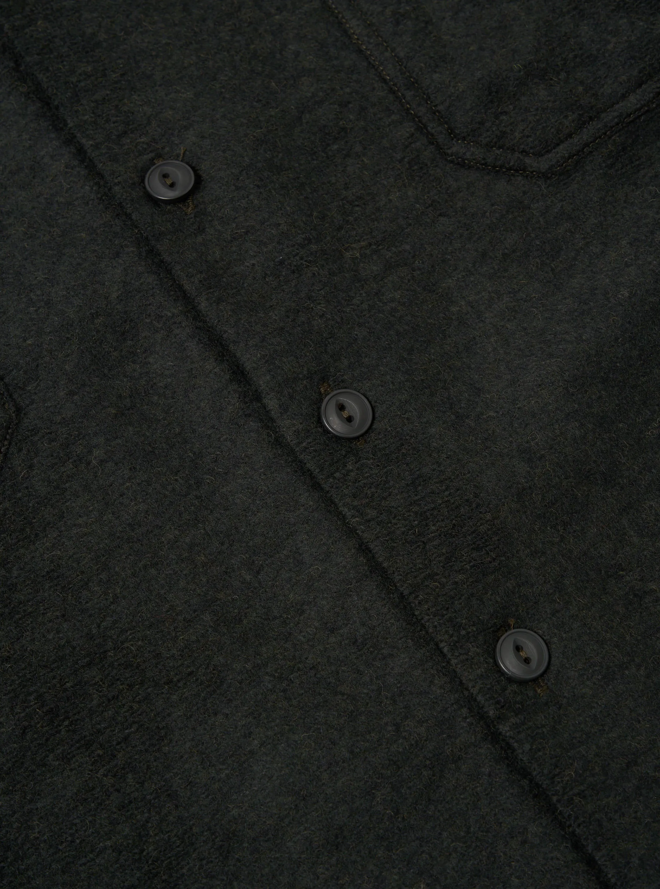 Universal Works Work Shirt in Forest Dam Marl sold by Universal Works product image thumbnail 4