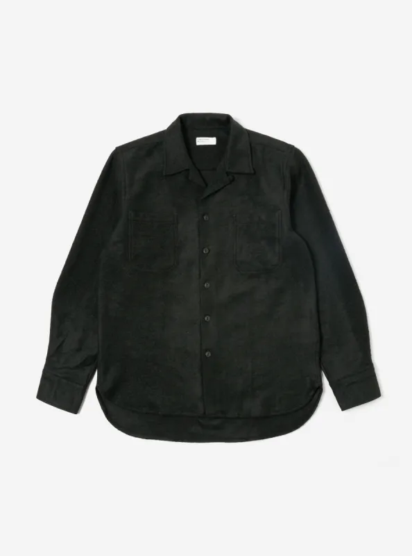 Universal Works Work Shirt in Forest Dam Marl sold by Universal Works