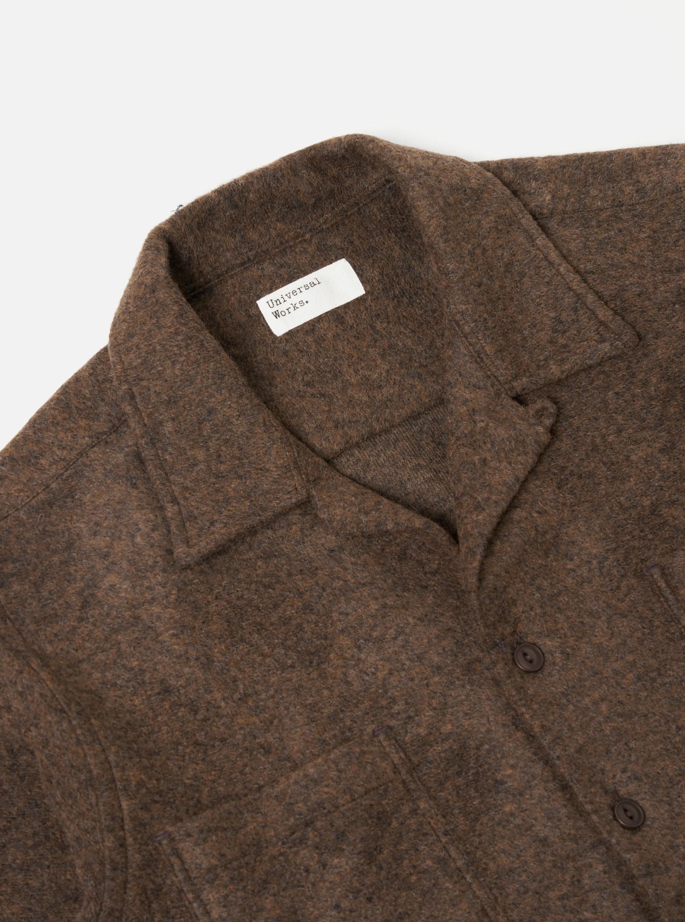 Universal Works Work Shirt in Bark Dam Marl sold by Universal Works product image thumbnail 3