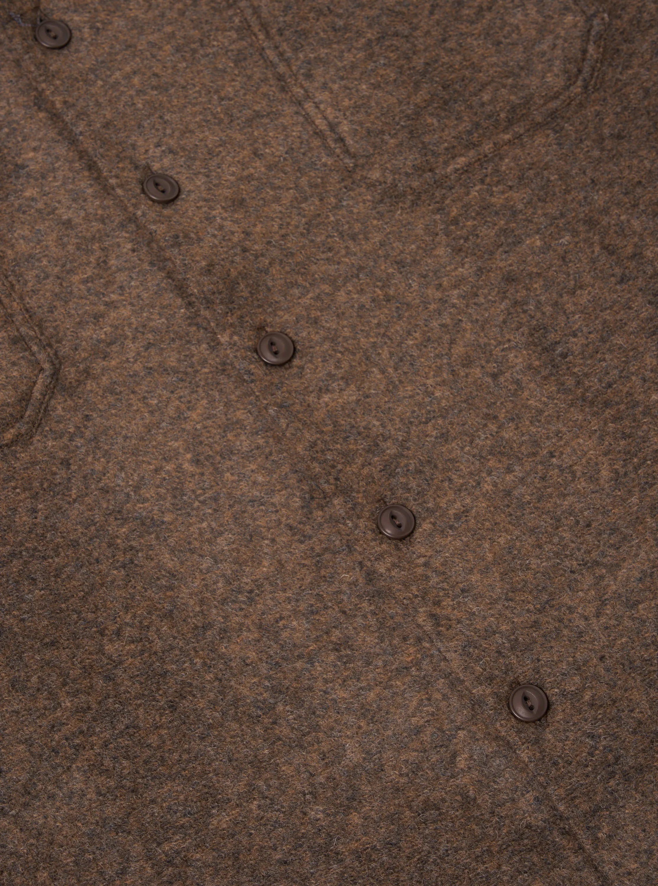 Universal Works Work Shirt in Bark Dam Marl sold by Universal Works product image thumbnail 4