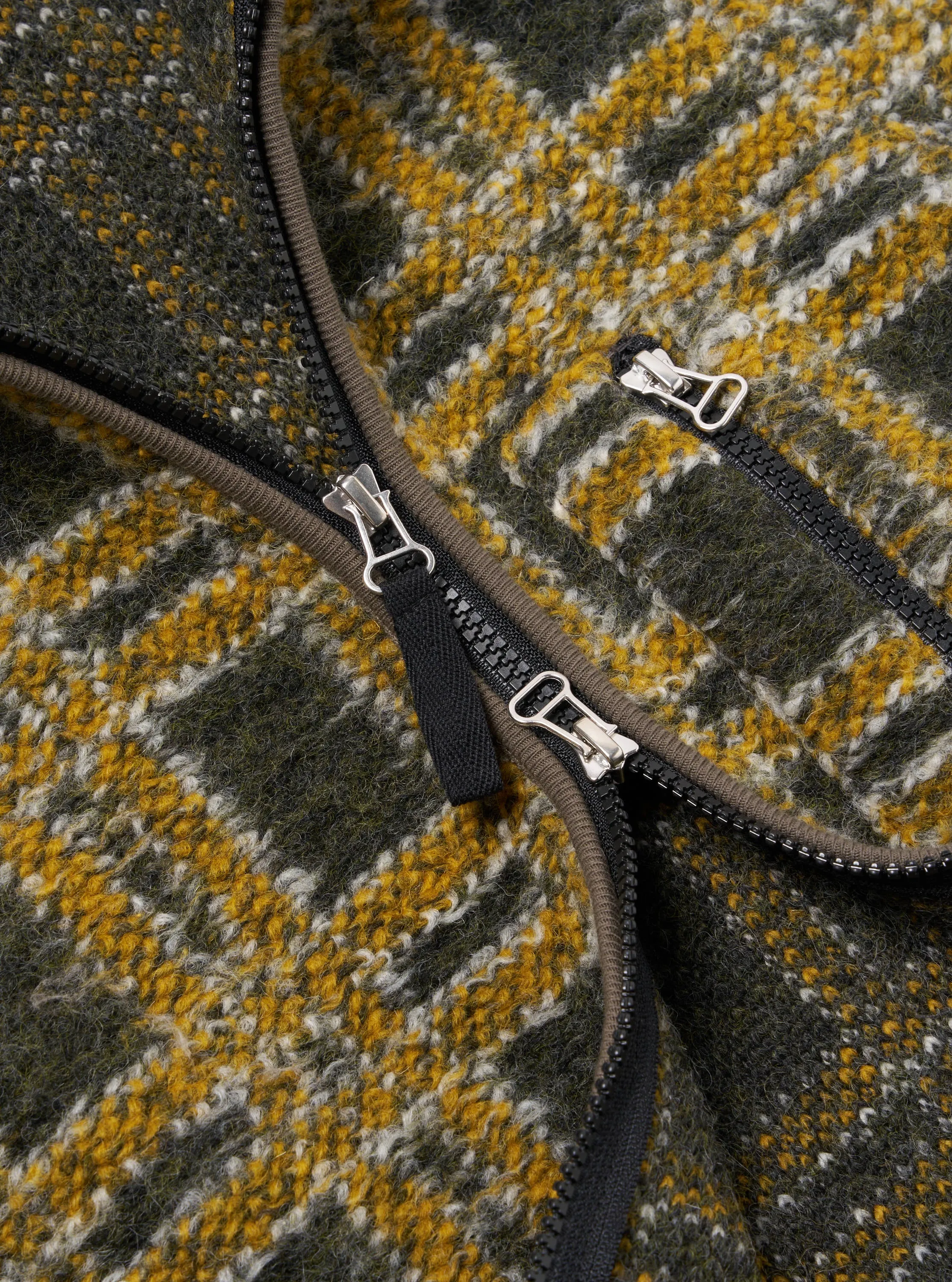 Universal Works Climbing Gilet in Grey Jacquard Fleece sold by Universal Works product image thumbnail 4