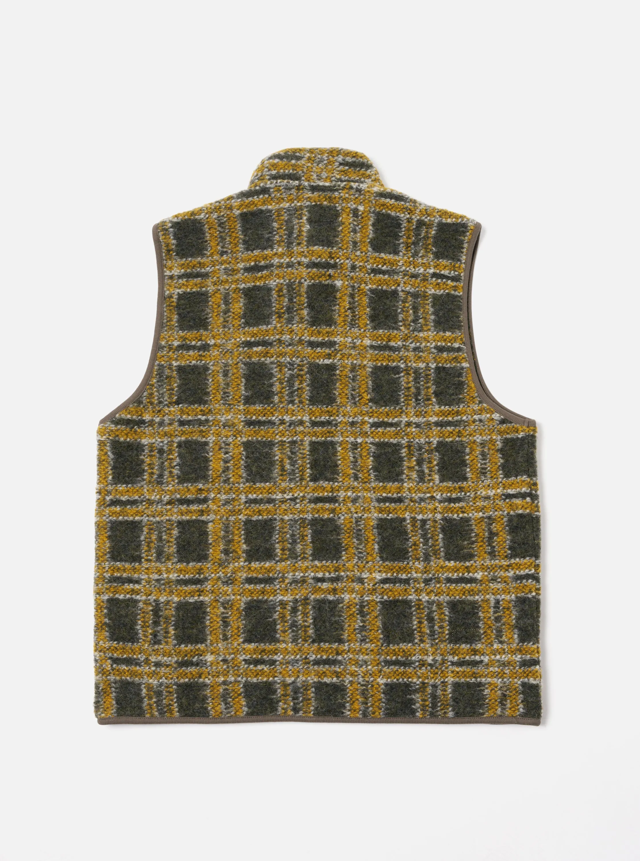 Universal Works Climbing Gilet in Grey Jacquard Fleece sold by Universal Works product image thumbnail 2