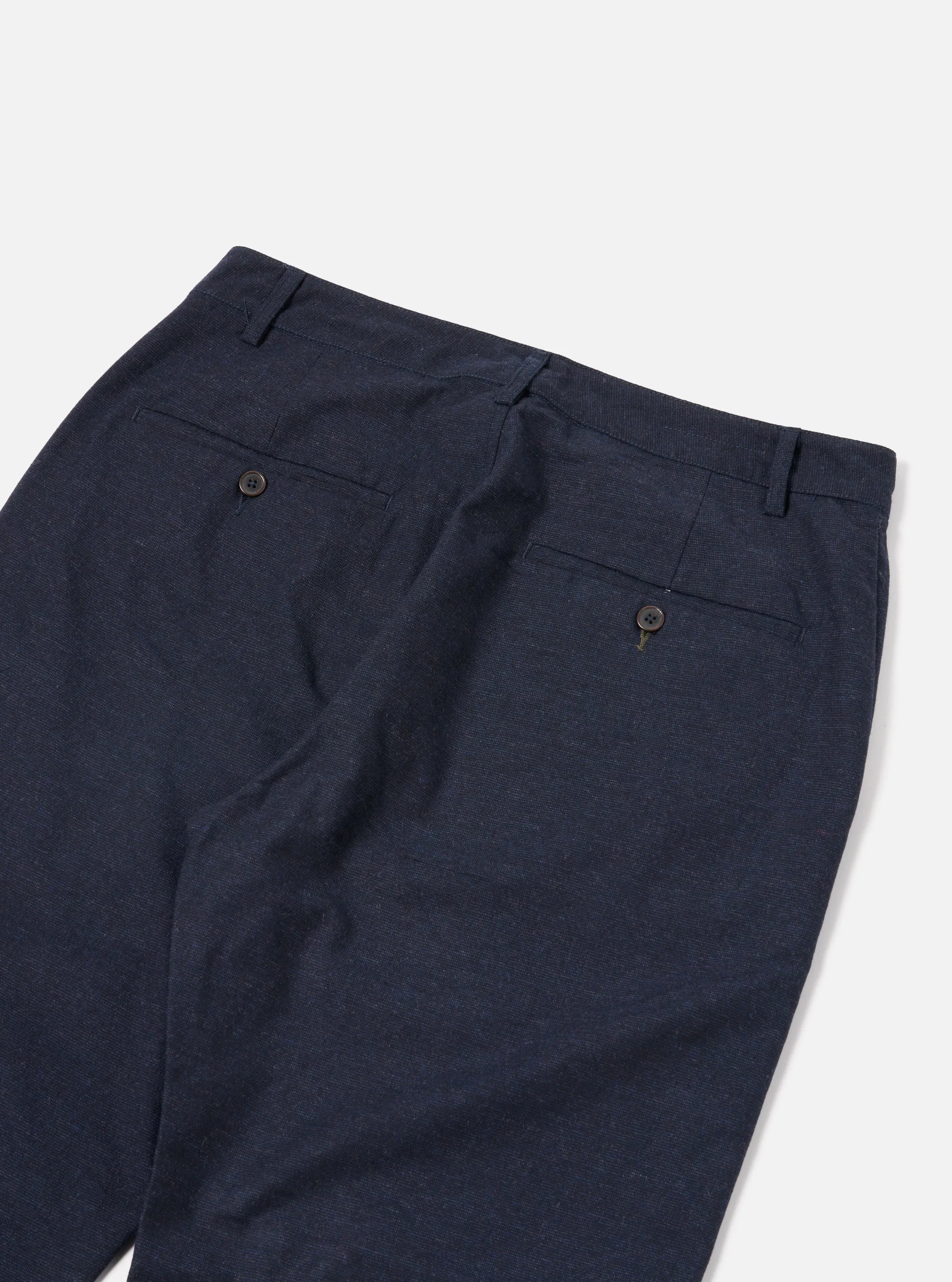 Universal Works Military Chino in Navy Birdseye Tweed sold by Universal Works product image thumbnail 4