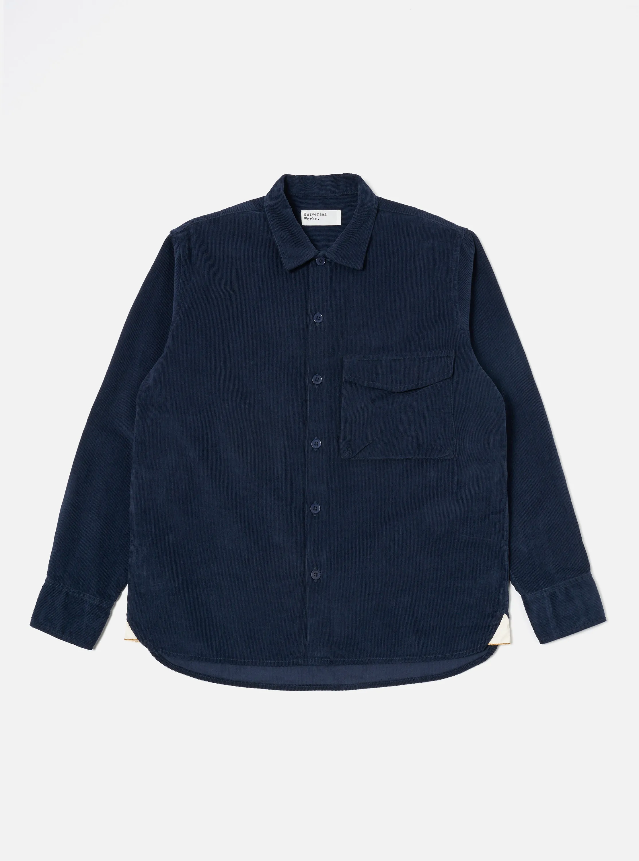 Universal Works Field Shirt in Navy Fine Cord sold by Universal Works