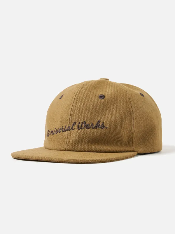 Universal Works Baseball Hat in Khaki Canvas sold by Universal Works