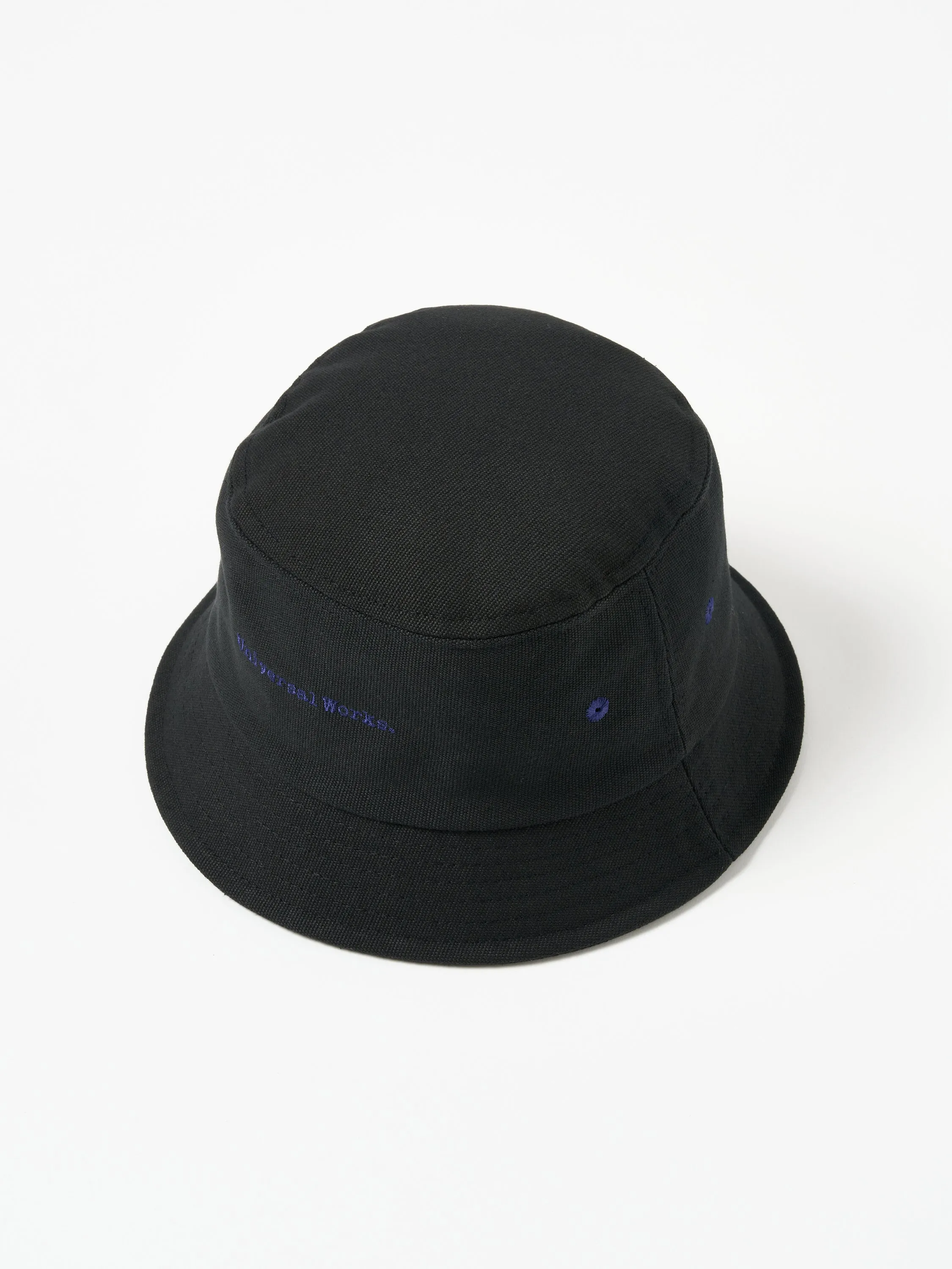 Universal Works Lewis Hat in Black Canvas sold by Universal Works product image thumbnail 2