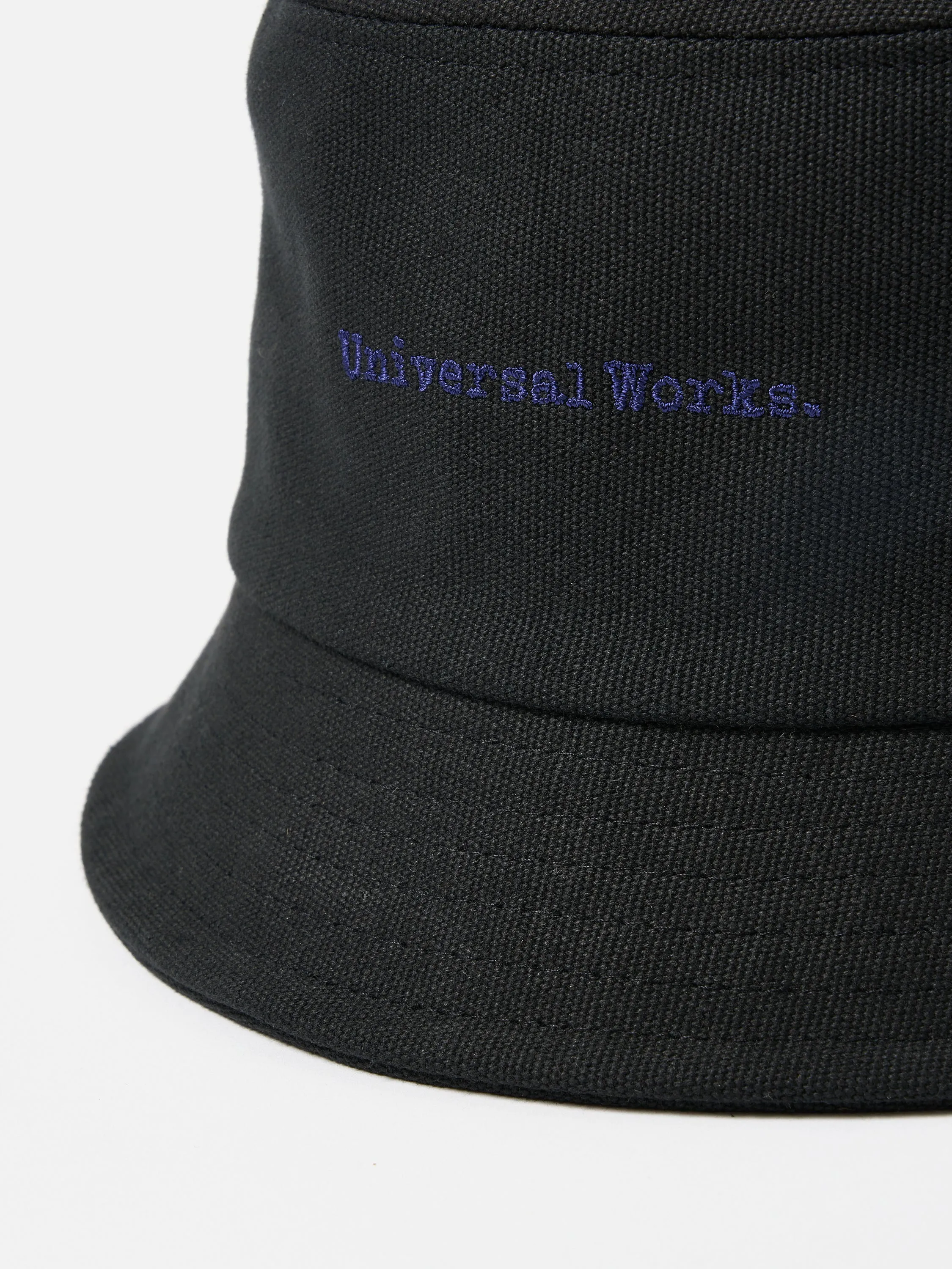 Universal Works Lewis Hat in Black Canvas sold by Universal Works product image thumbnail 3