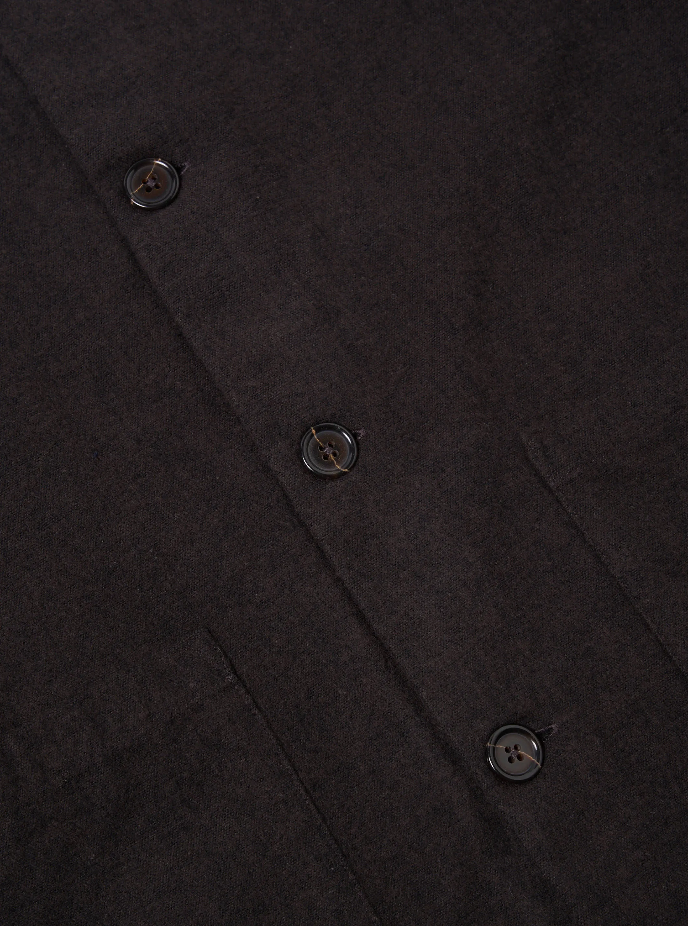 Universal Works Travail Overshirt in Brown Soft Flannel Cotton sold by Universal Works product image thumbnail 4