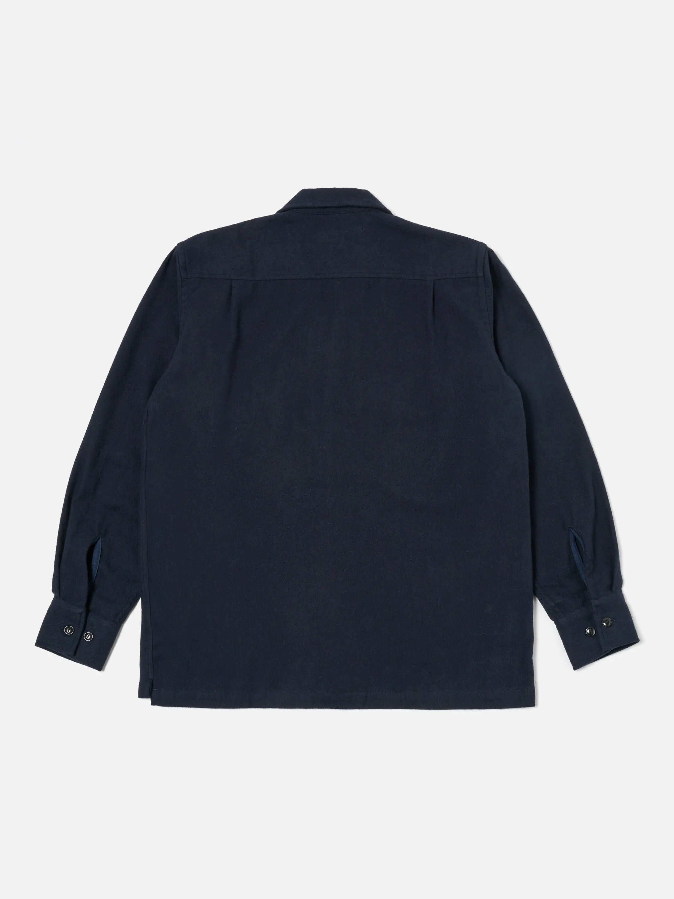 Universal Works L/S Utility Shirt in Navy Alaska Cotton sold by Universal Works product image thumbnail 2