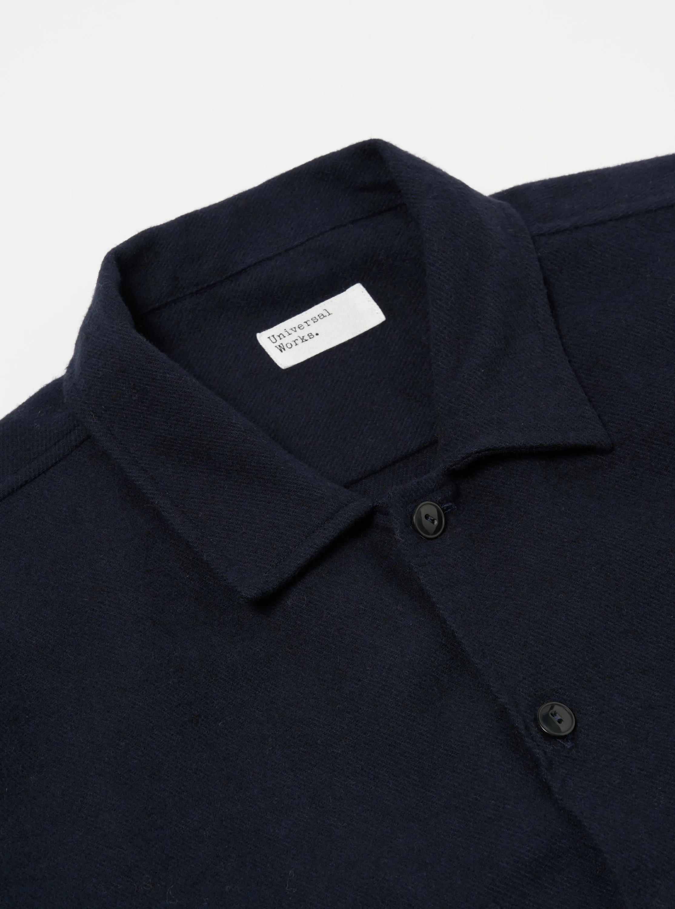 Universal Works L/S Utility Shirt in Navy Alaska Cotton sold by Universal Works product image thumbnail 3