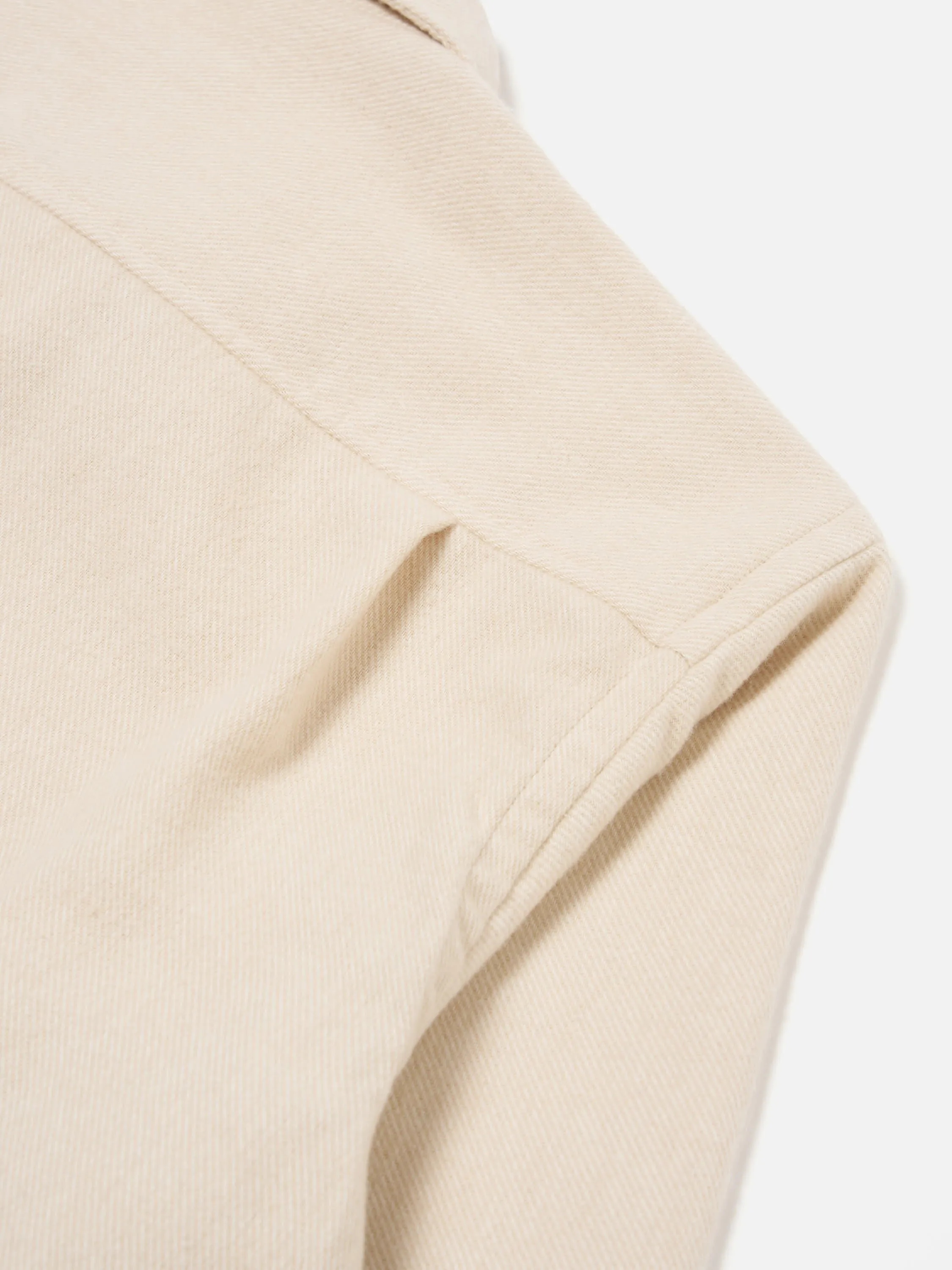 Universal Works L/S Utility Shirt in Ecru Alaska Cotton sold by Universal Works product image thumbnail 4