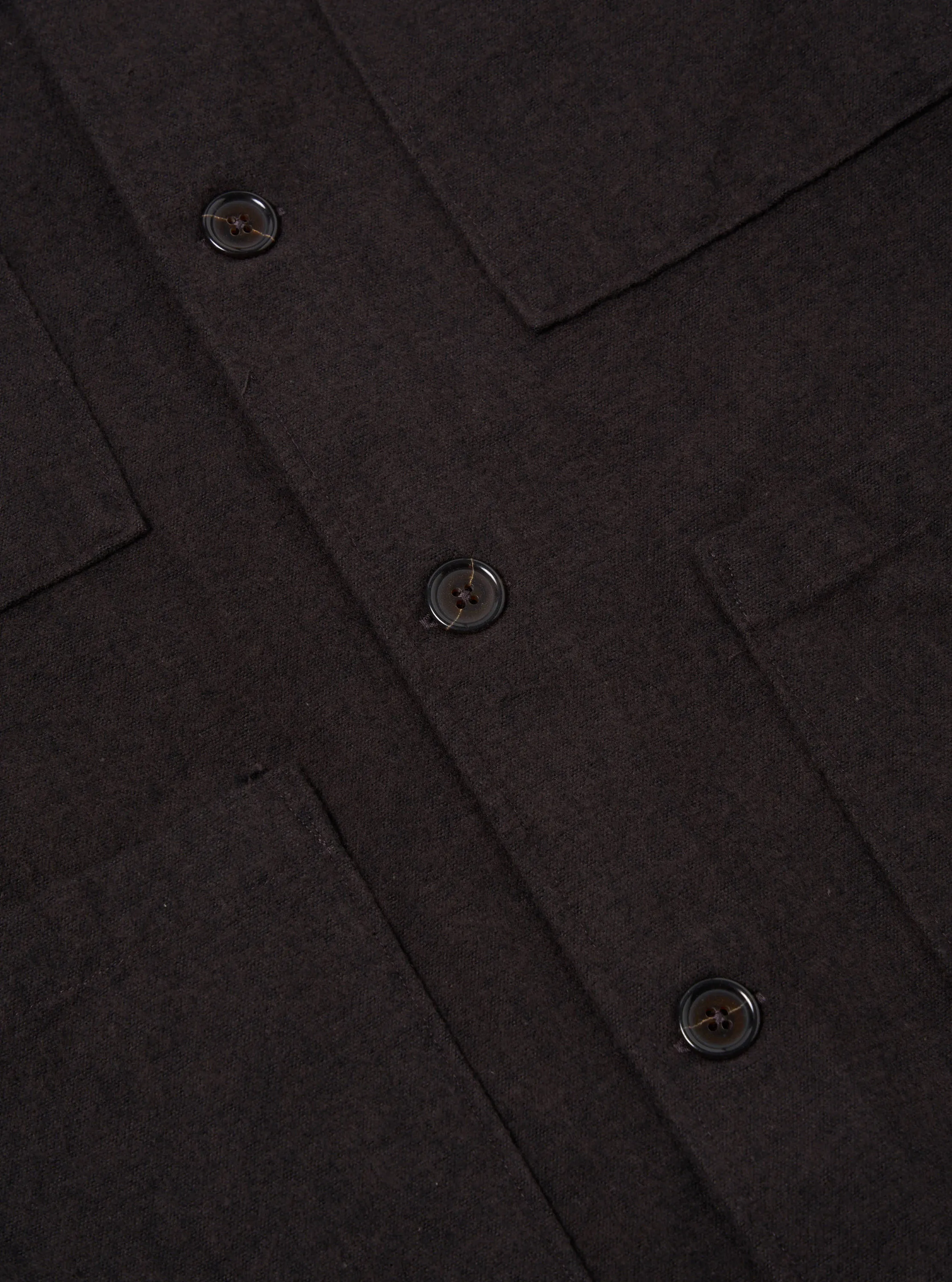 Universal Works Dockside Jacket in Brown Soft Flannel Cotton sold by Universal Works product image thumbnail 4