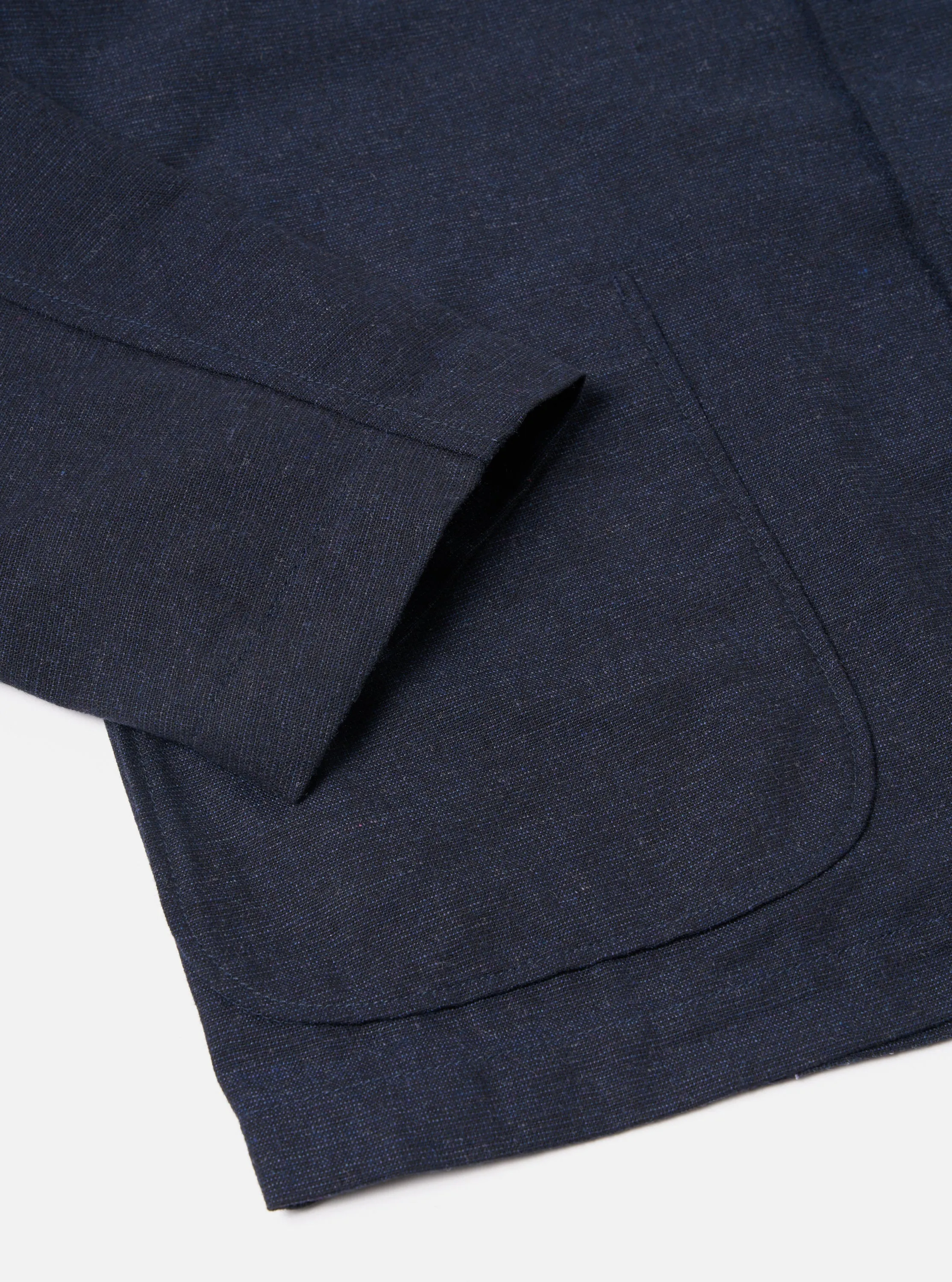 Universal Works Three Button Jacket in Navy Birdseye Tweed sold by Universal Works product image thumbnail 5