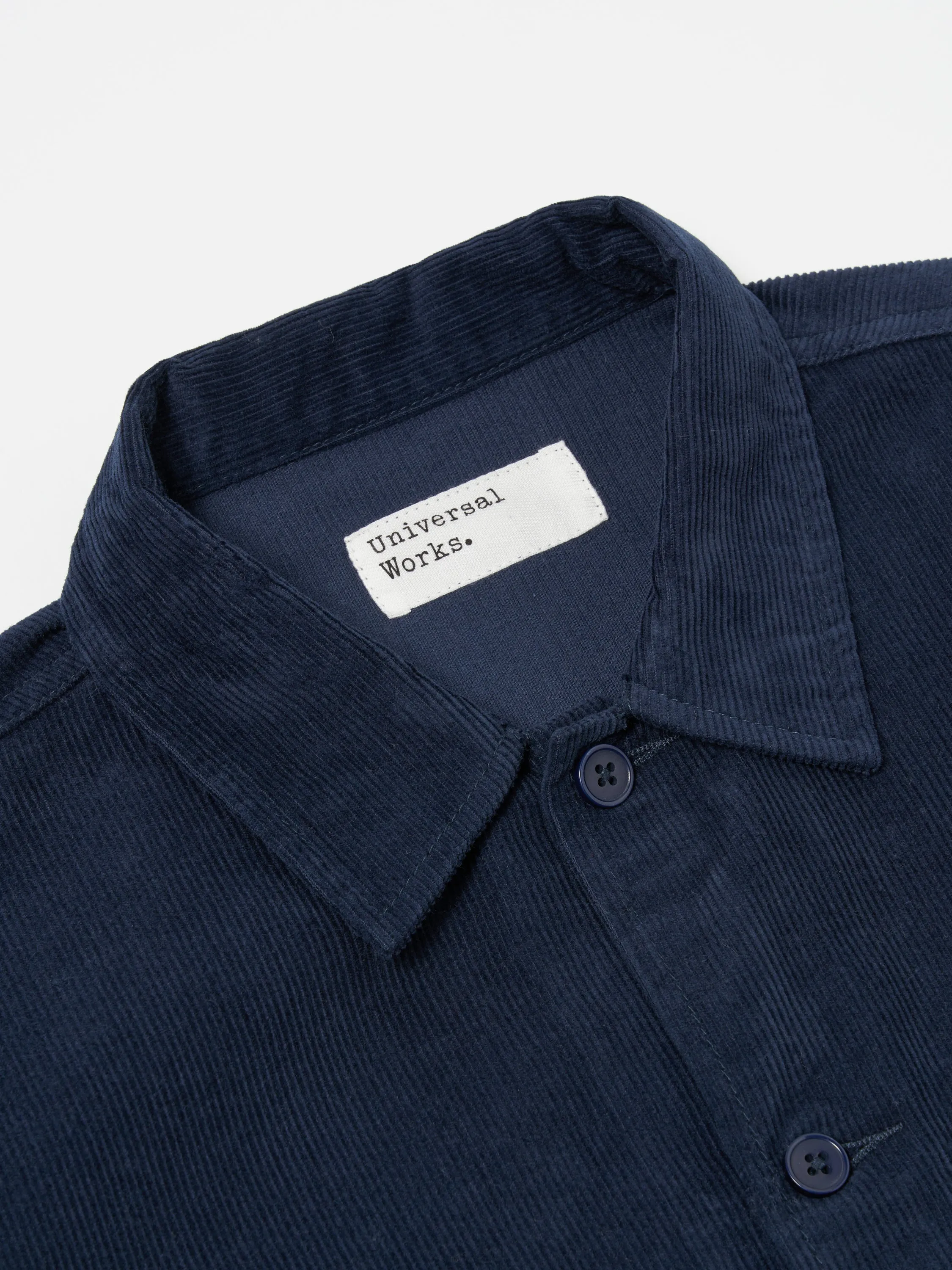 Universal Works Uniform Jacket in Navy Fine Cord sold by Universal Works product image thumbnail 3