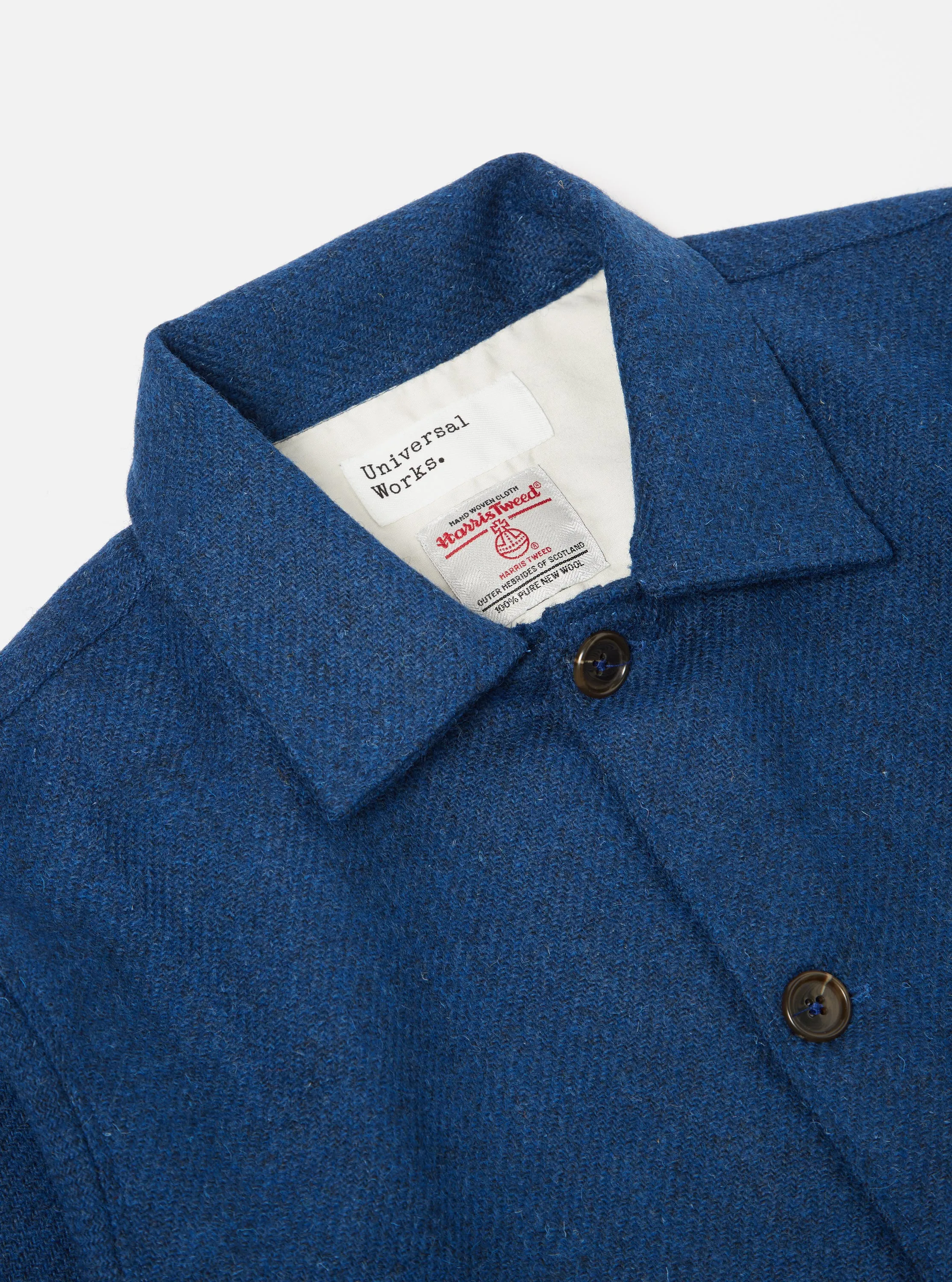 Universal Works Easy Jacket in Indigo Harris Tweed sold by Universal Works product image thumbnail 3