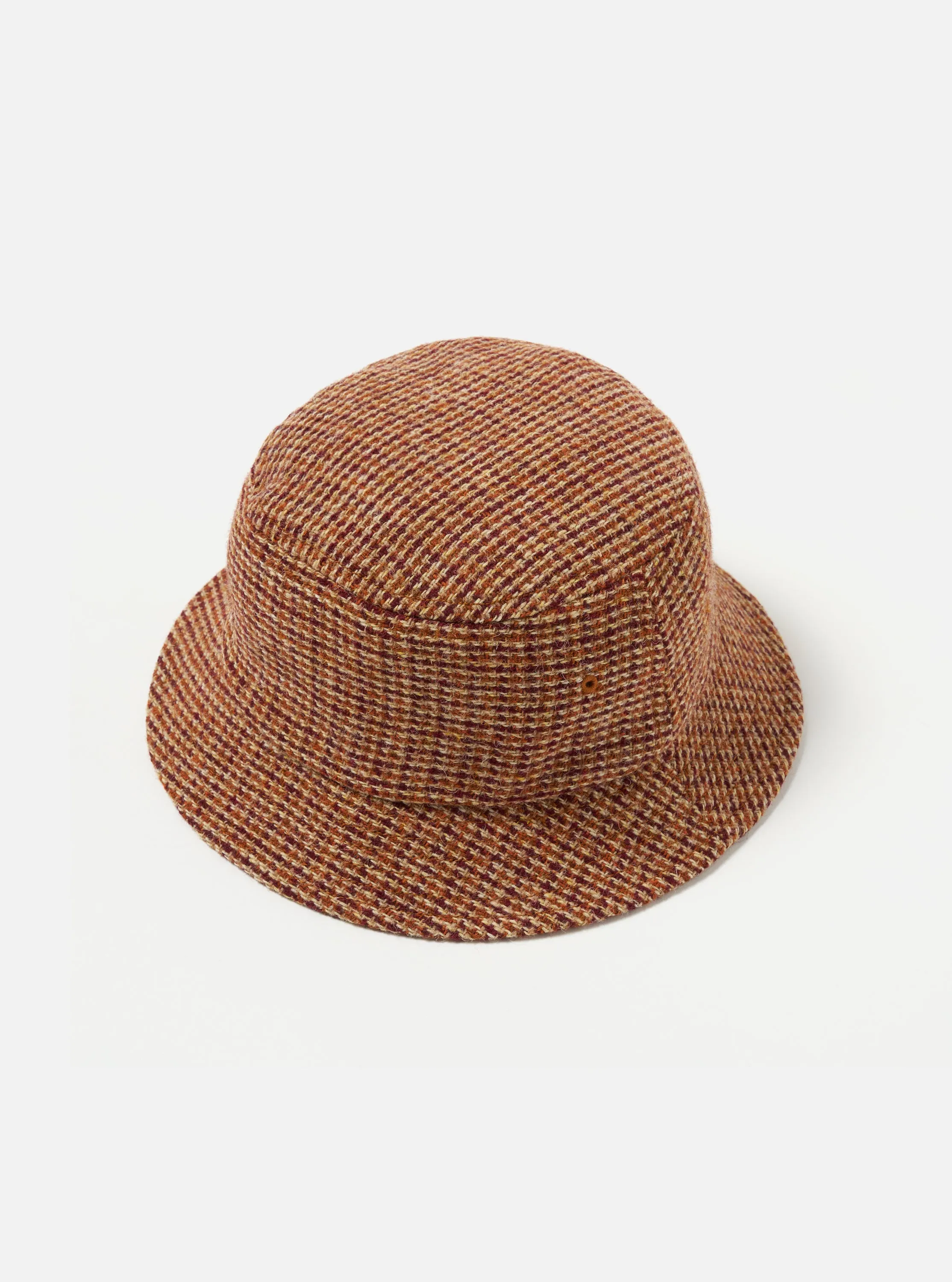 Universal Works Lewis Hat in Rust Harris Tweed Plaid sold by Universal Works product image thumbnail 3