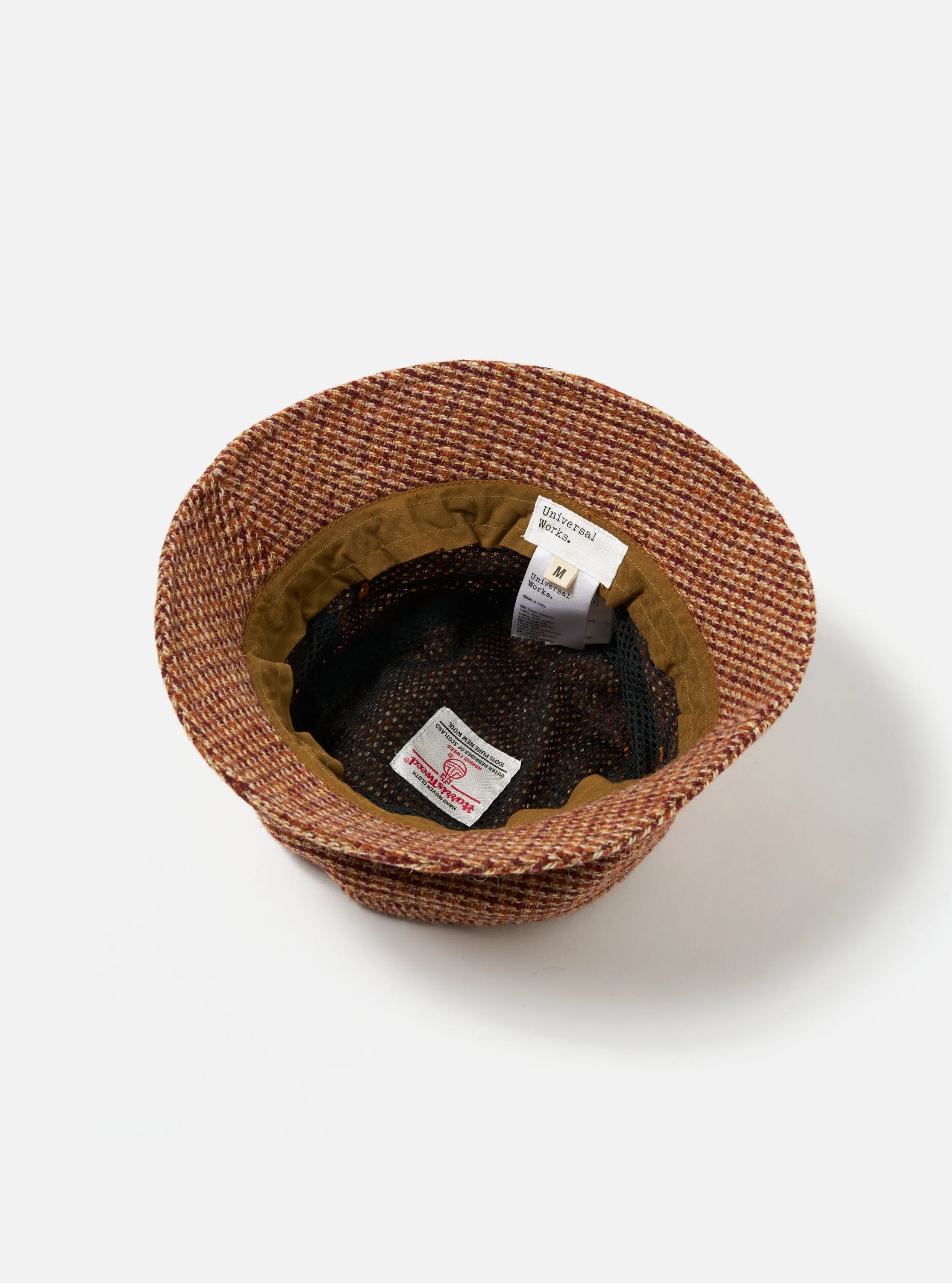 Universal Works Lewis Hat in Rust Harris Tweed Plaid sold by Universal Works product image thumbnail 4