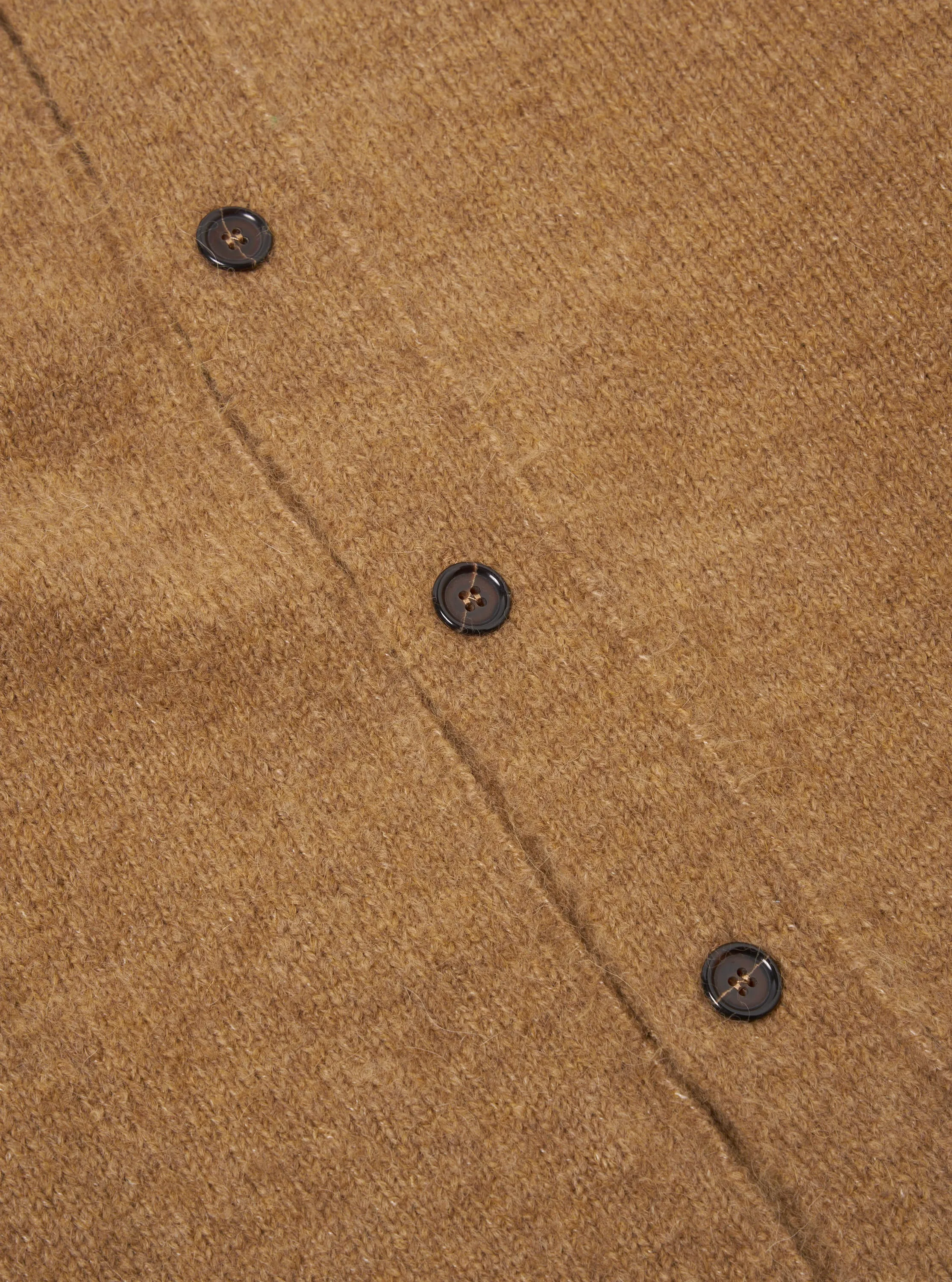 Universal Works David Cardigan in Sand Alpaca Knit sold by Universal Works product image thumbnail 4