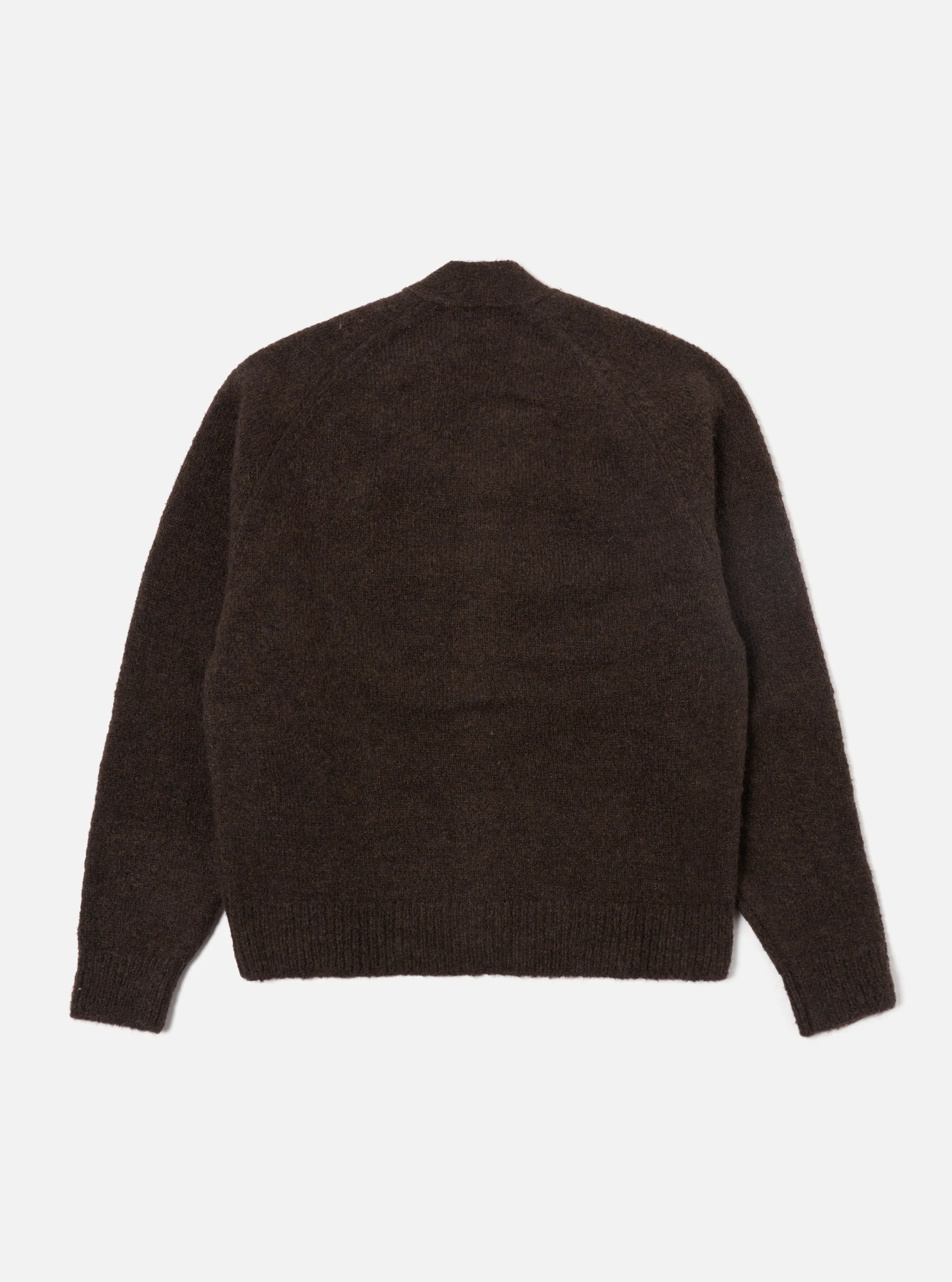 Universal Works David Cardigan in Brown Alpaca Knit sold by Universal Works product image thumbnail 2