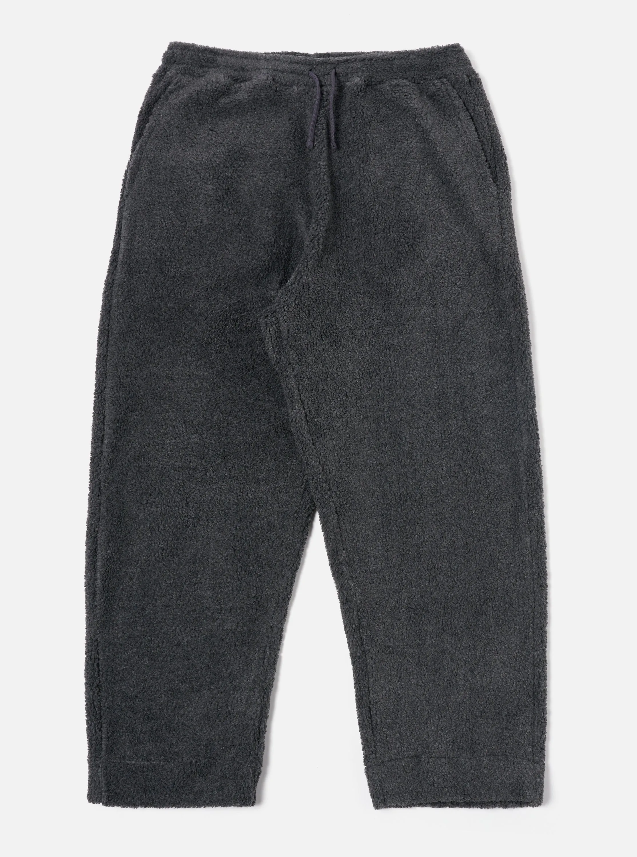 Universal Works Judo Pant in Charcoal Mountain Fleece sold by Universal Works