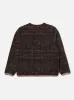 Universal Works Cardigan in Brown Marble Fleece sold by Universal Works