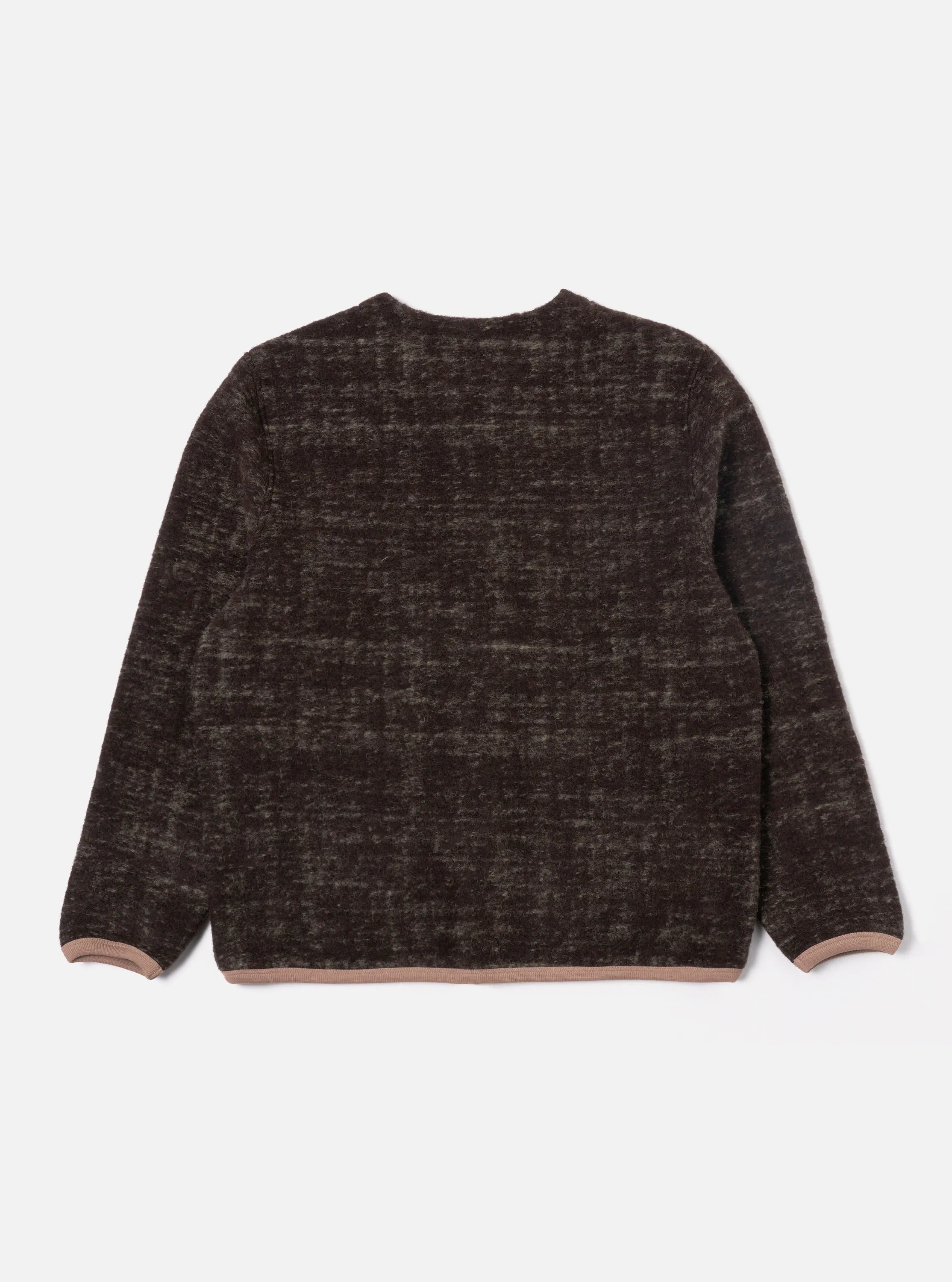 Universal Works Cardigan in Brown Marble Fleece sold by Universal Works product image thumbnail 2