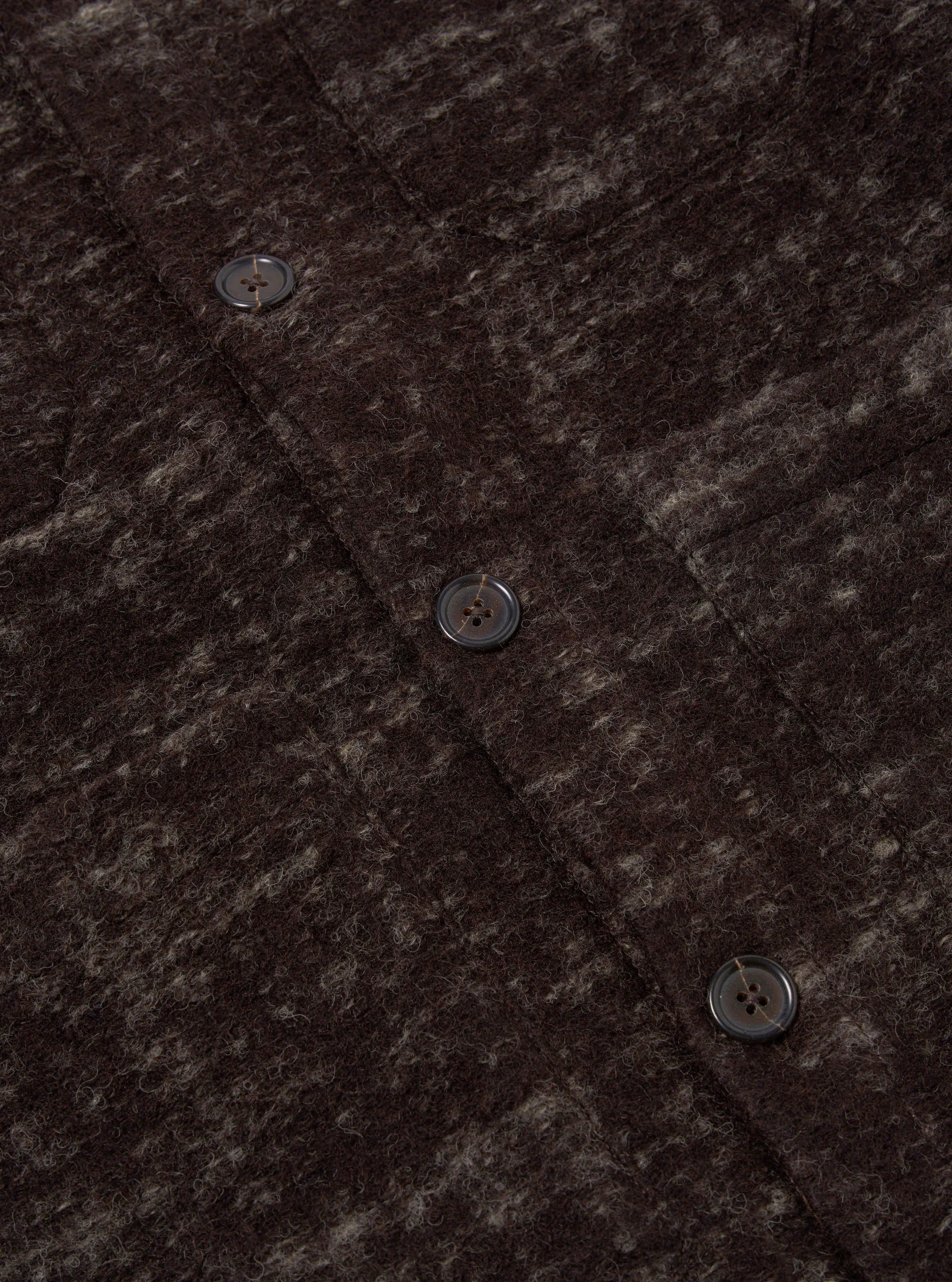 Universal Works Cardigan in Brown Marble Fleece sold by Universal Works product image thumbnail 4