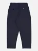 Universal Works Pleated Track Pant in Navy Brushed Moleskin sold by Universal Works