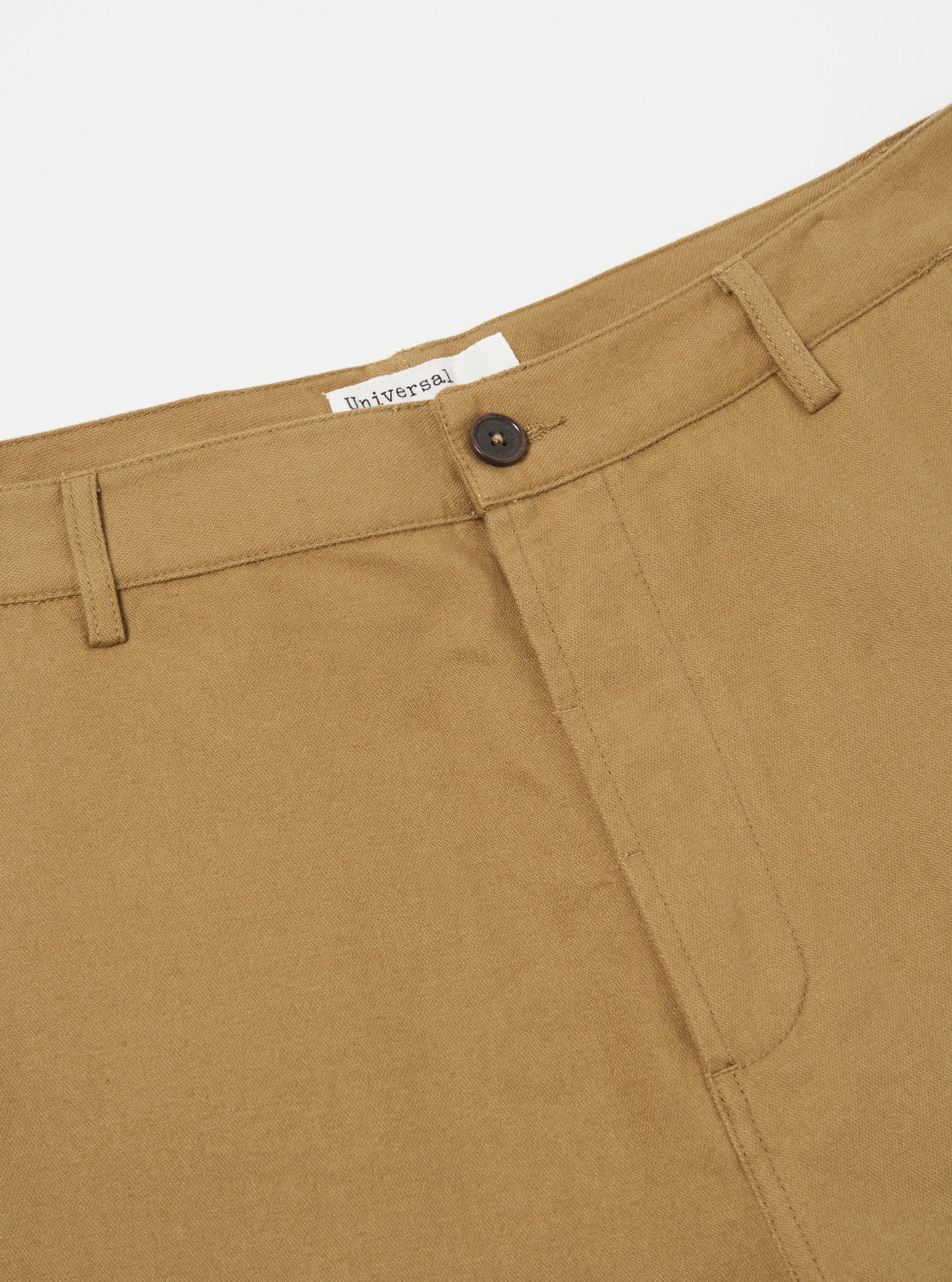 Universal Works Military Chino in Sand Brushed Moleskin sold by Universal Works product image thumbnail 3
