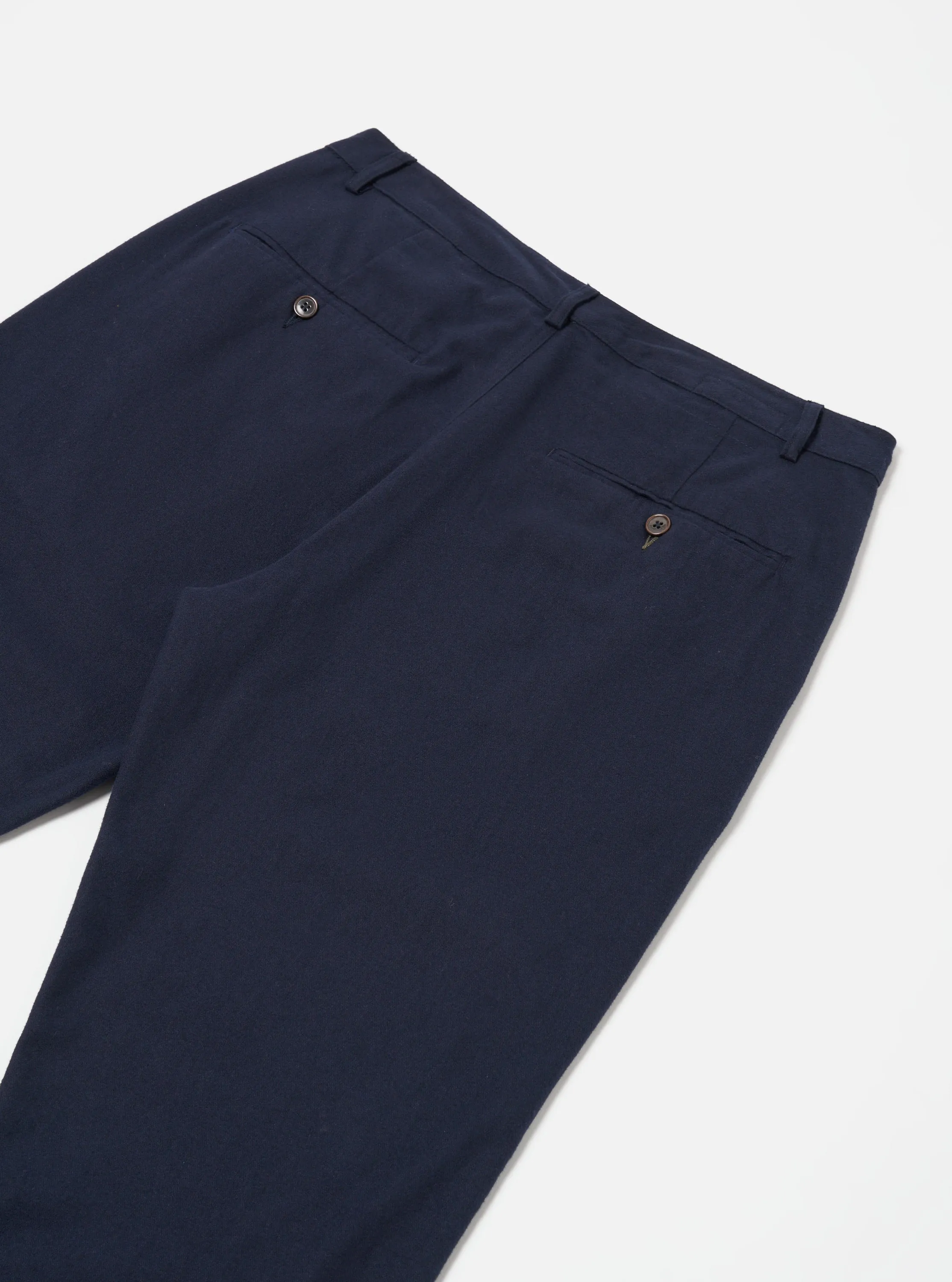 Universal Works Military Chino in Navy Brushed Moleskin sold by Universal Works product image thumbnail 5