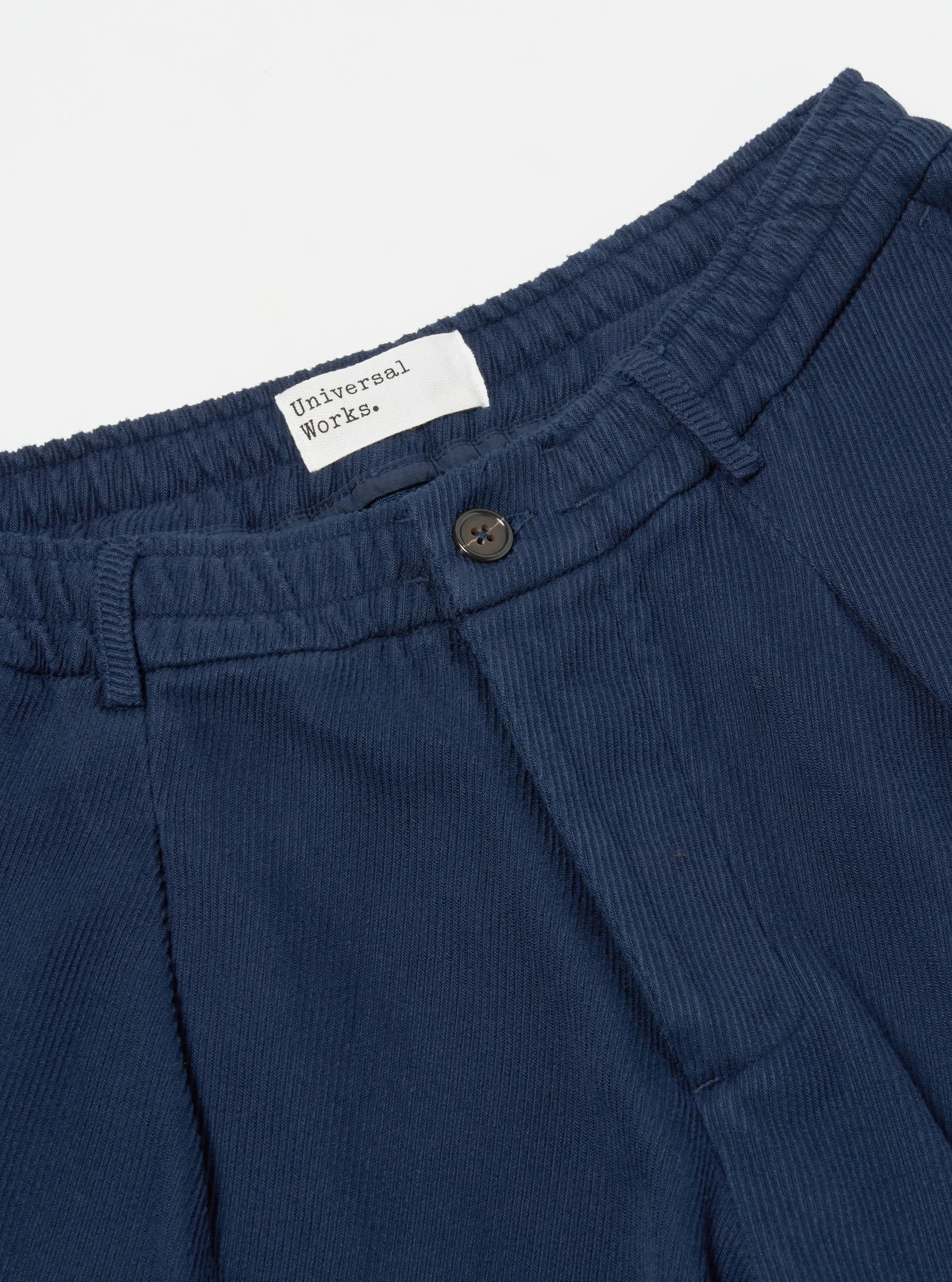Universal Works Pleated Track Pant in Navy Super Twill sold by Universal Works product image thumbnail 4