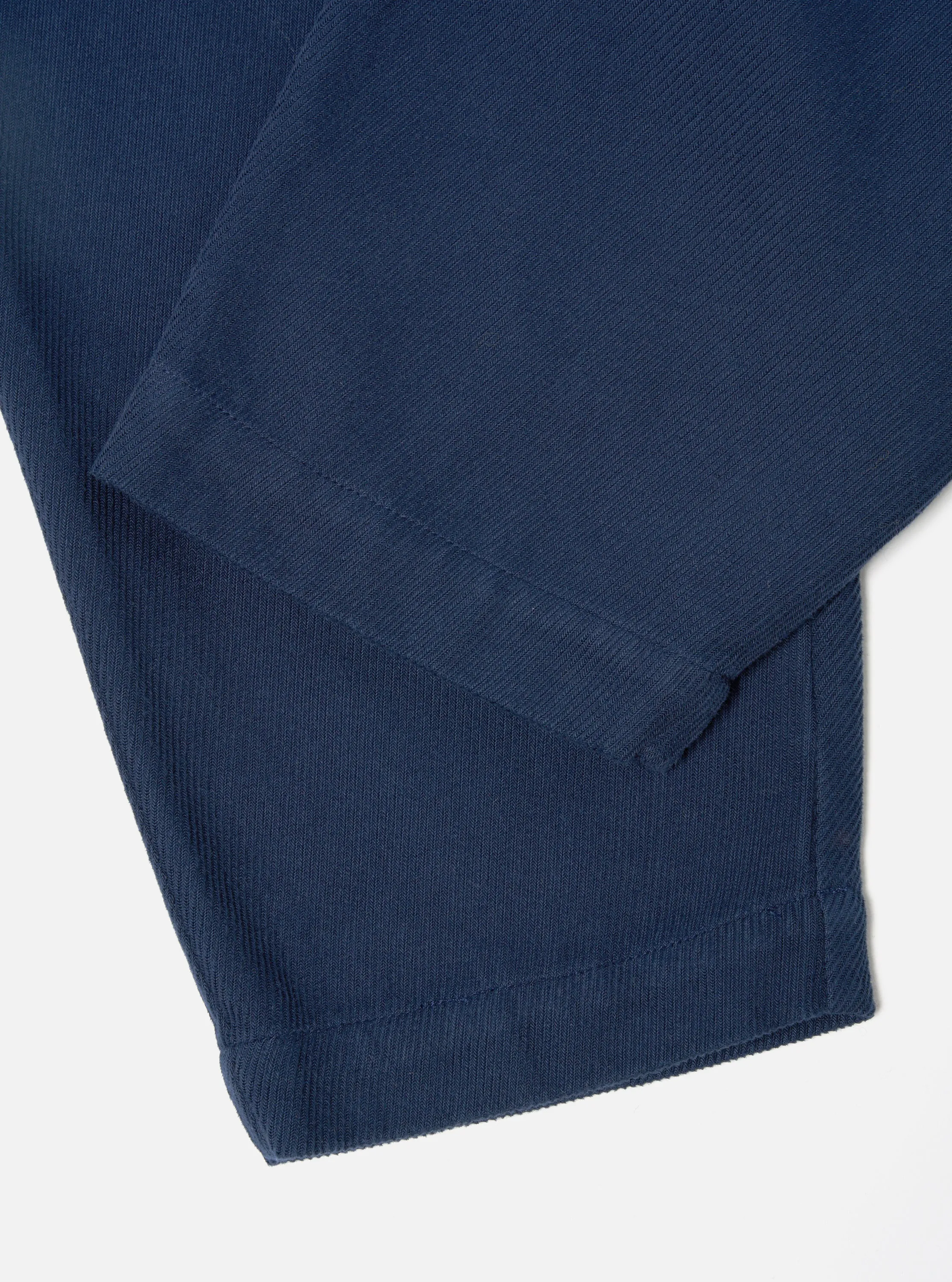 Universal Works Pleated Track Pant in Navy Super Twill sold by Universal Works product image thumbnail 3