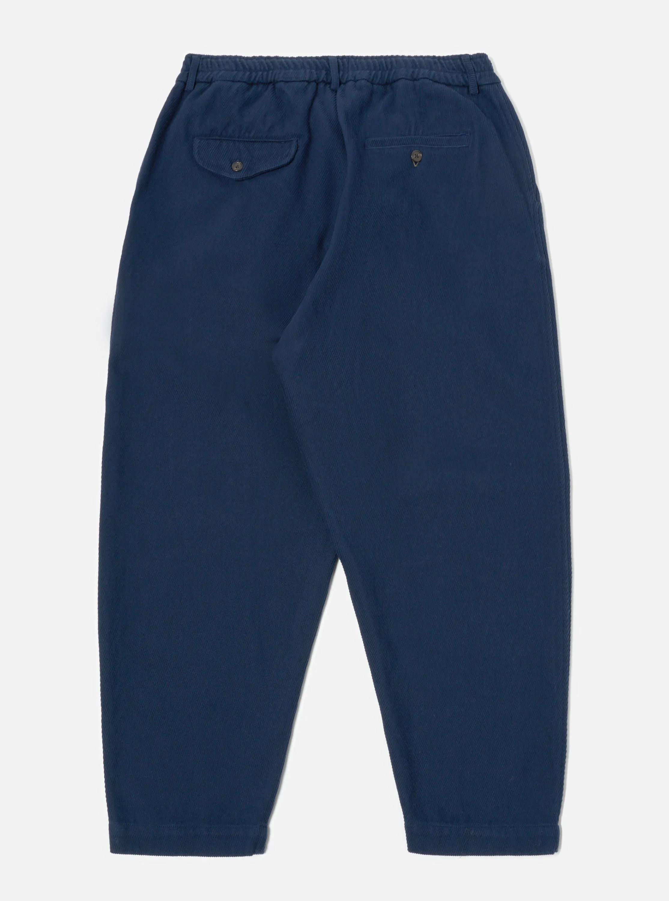 Universal Works Pleated Track Pant in Navy Super Twill sold by Universal Works product image thumbnail 2