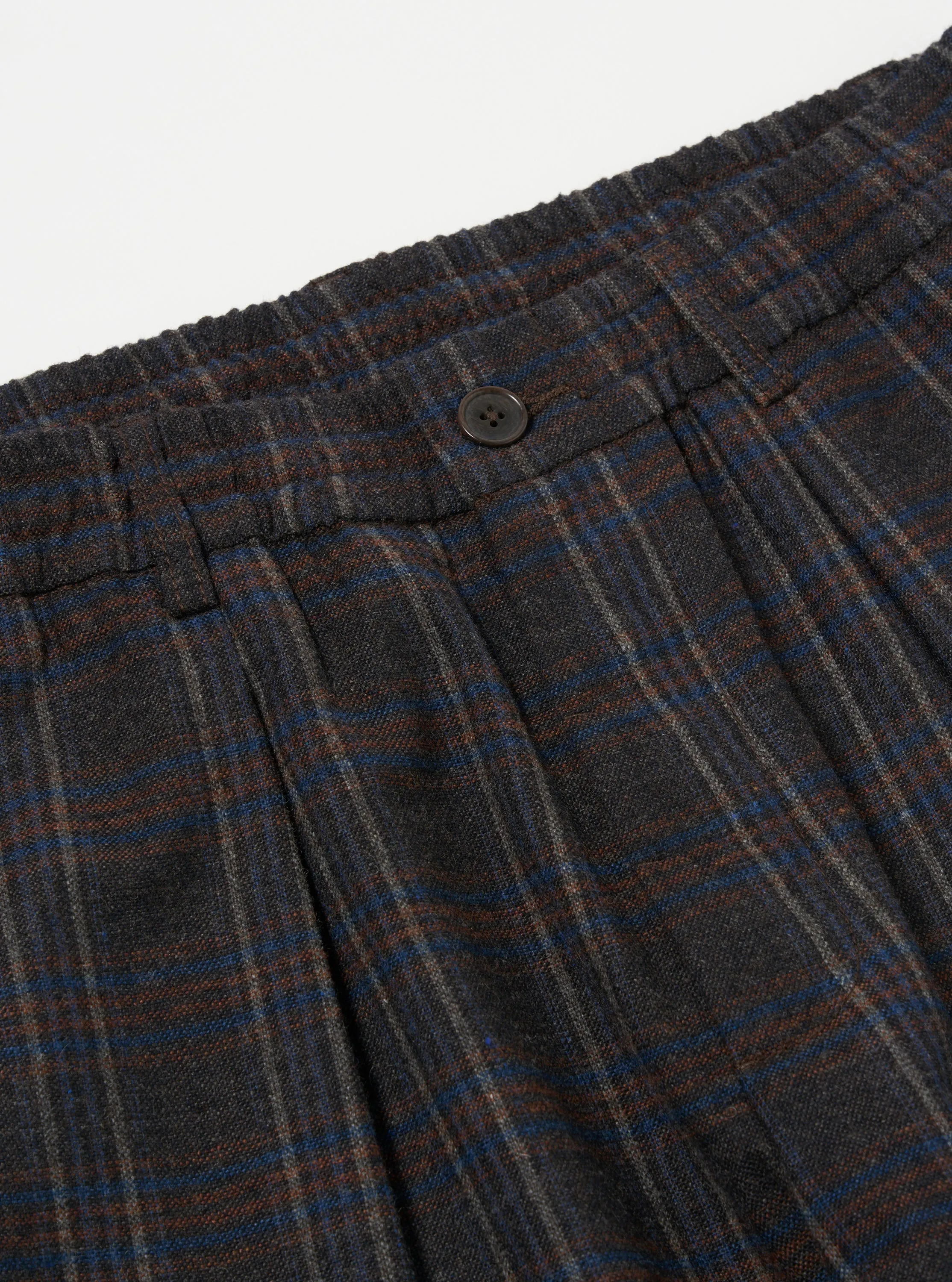 Universal Works Oxford Pant in Brown Twist Wool Check sold by Universal Works product image thumbnail 3