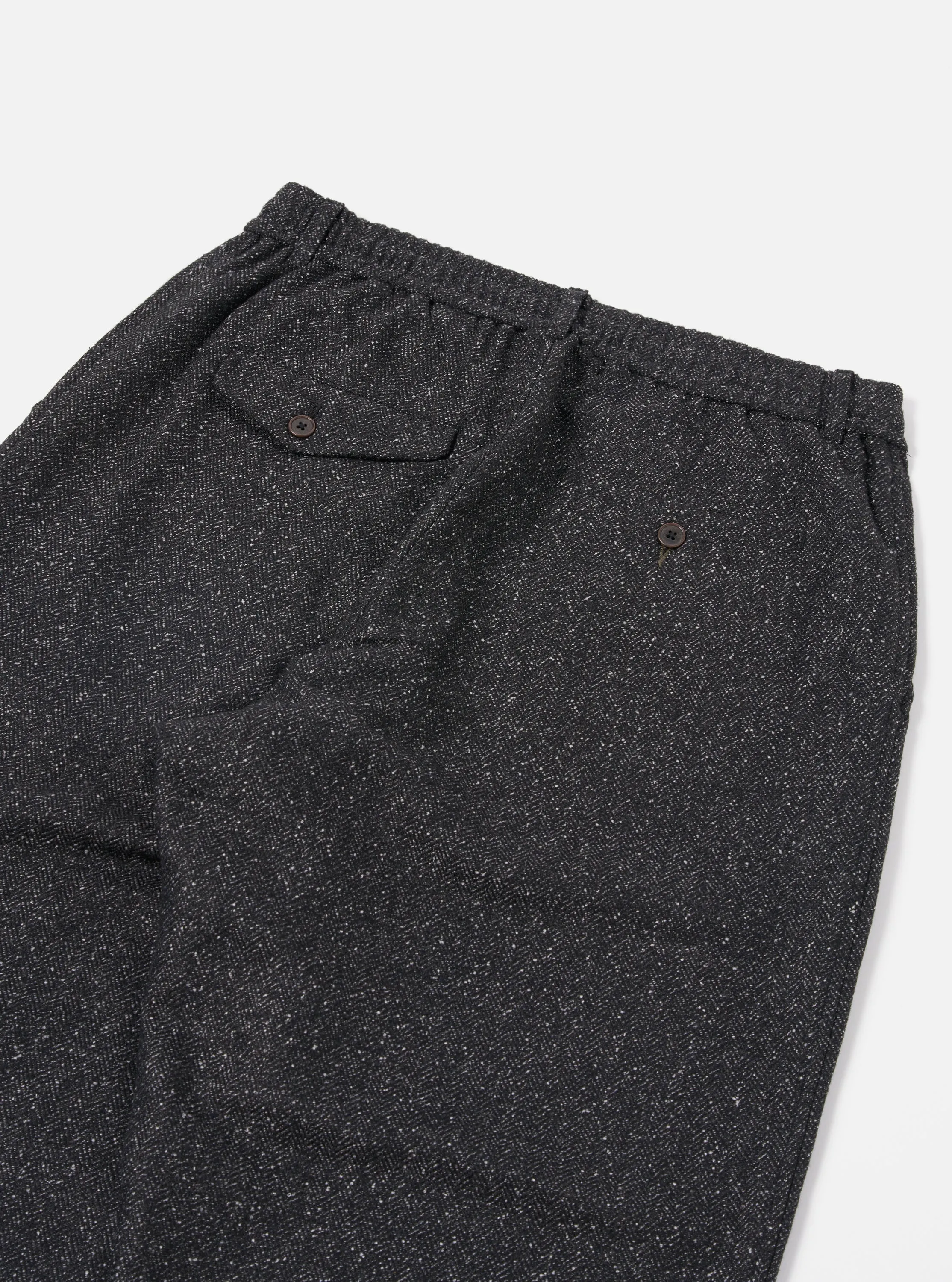 Universal Works Oxford Pant in Black Levisham Wool Mix sold by Universal Works product image thumbnail 5