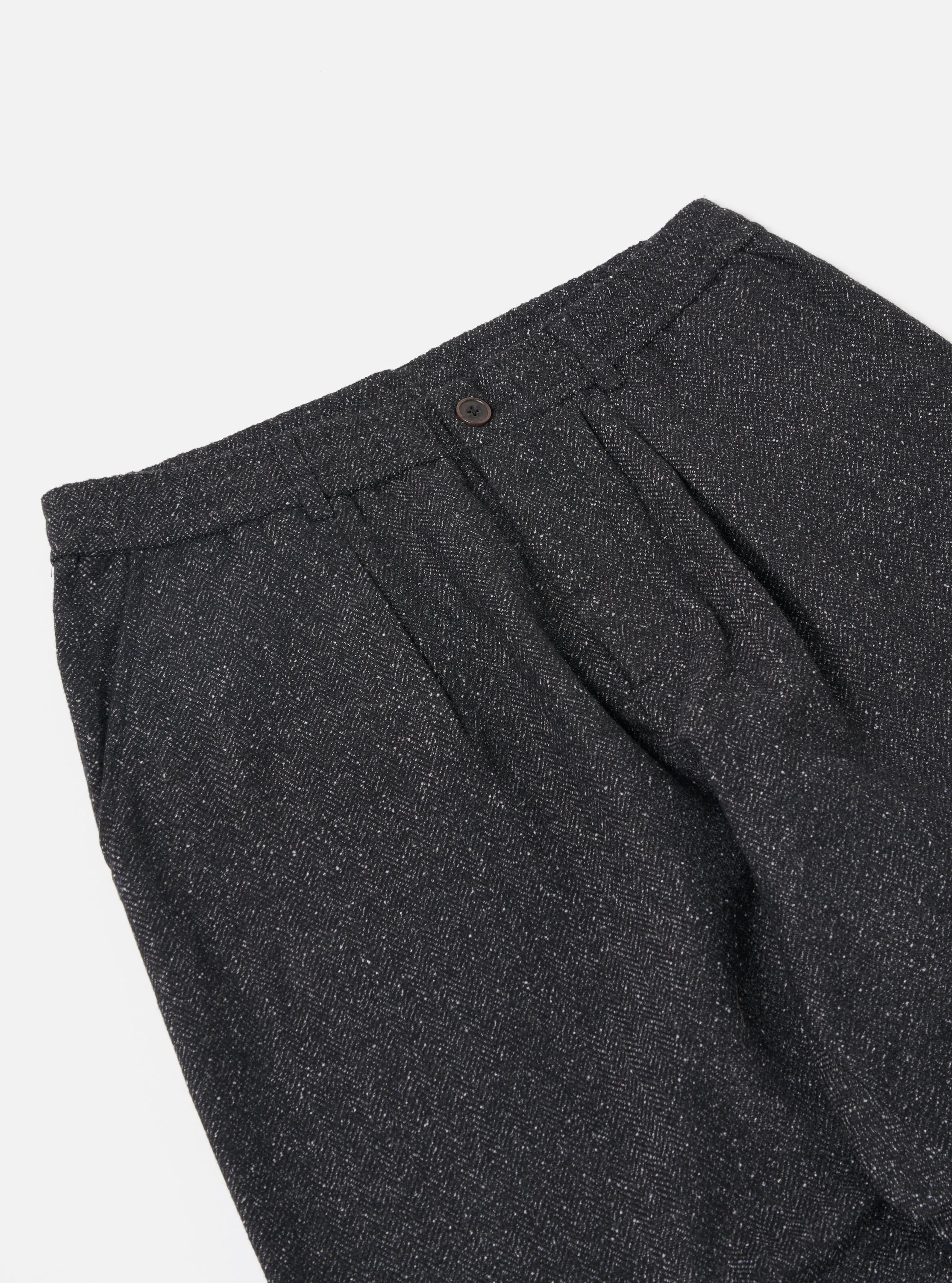 Universal Works Oxford Pant in Black Levisham Wool Mix sold by Universal Works product image thumbnail 4