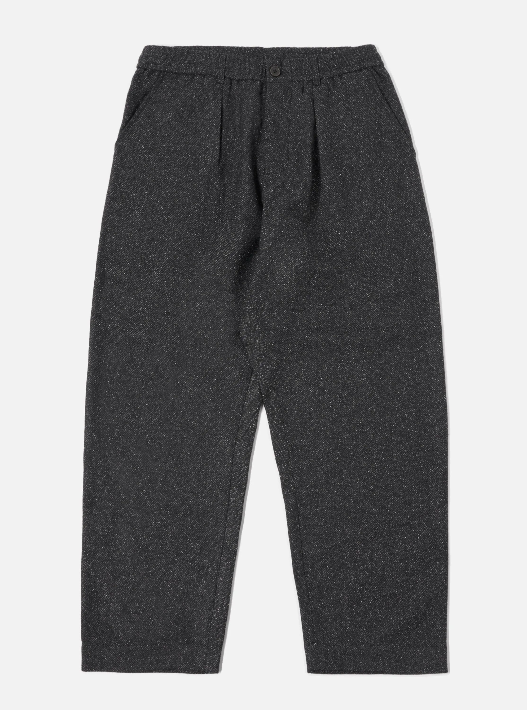 Universal Works Oxford Pant in Black Levisham Wool Mix sold by Universal Works product image thumbnail 2