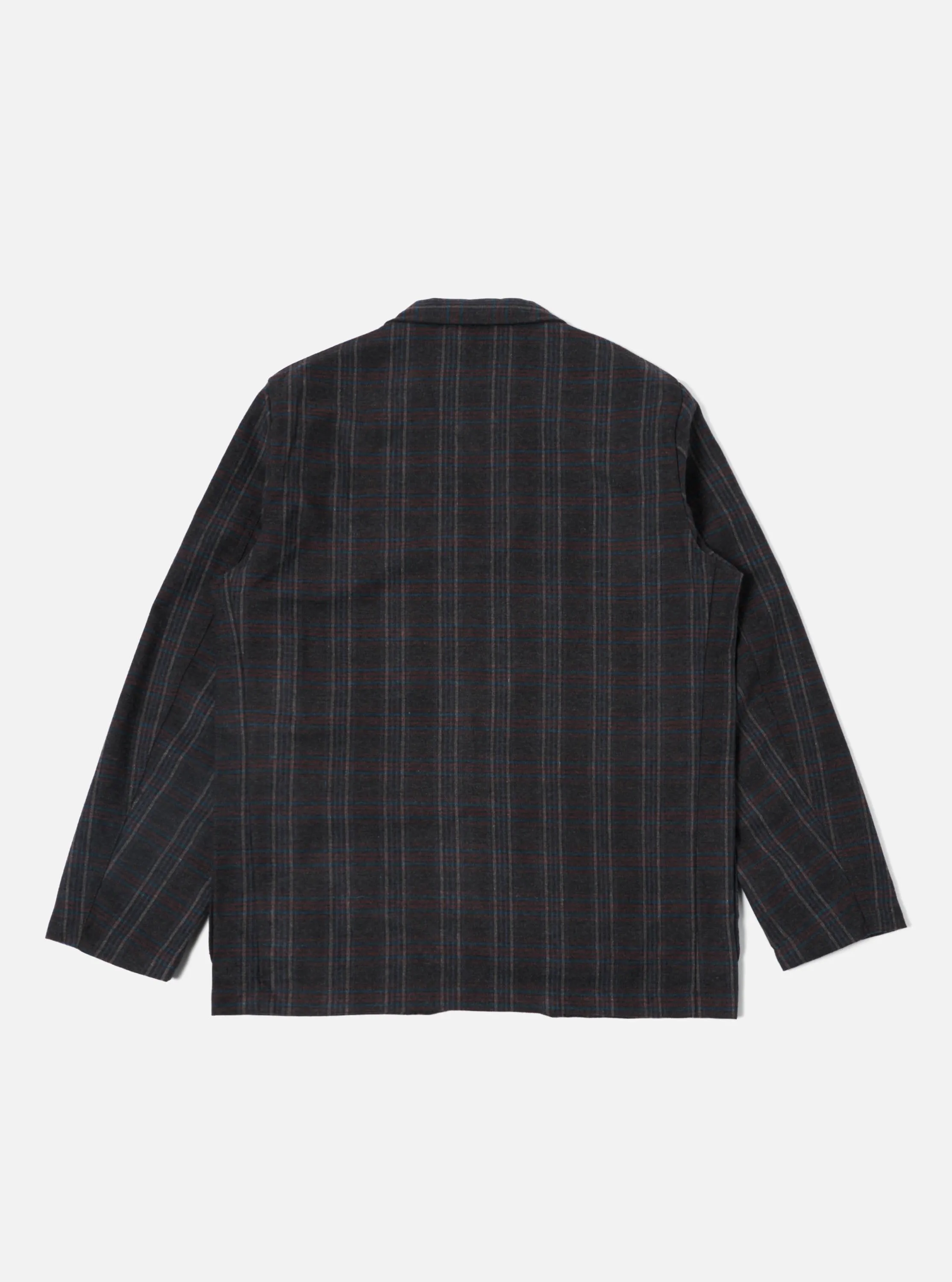 Universal Works Three Button Jacket in Brown Twist Wool Check sold by Universal Works product image thumbnail 2