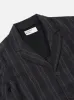 Universal Works Three Button Jacket in Brown Twist Wool Check sold by Universal Works