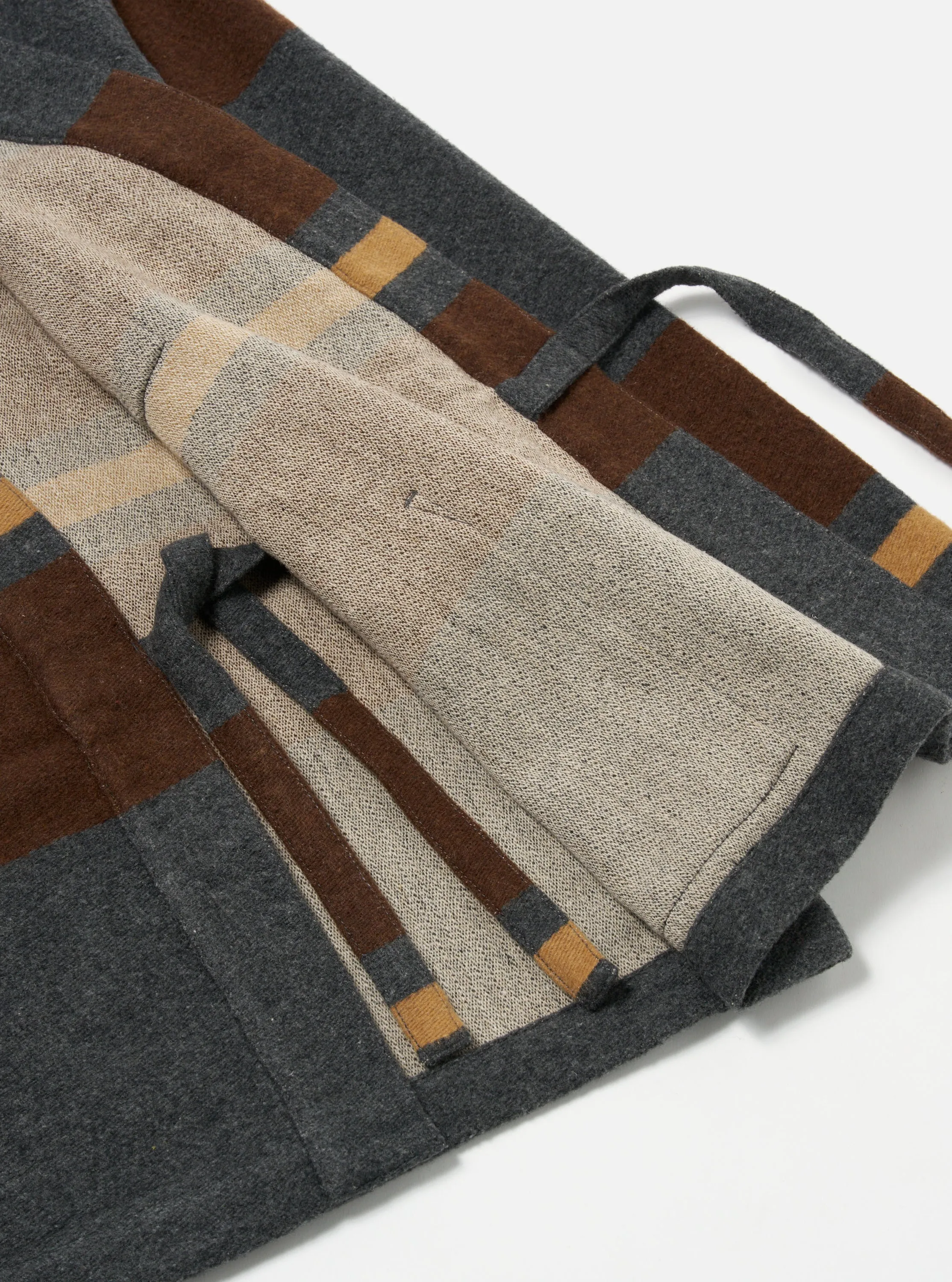 Universal Works Kyoto Work Jacket in Charcoal Stripe Blanket Wool Mix sold by Universal Works product image thumbnail 5